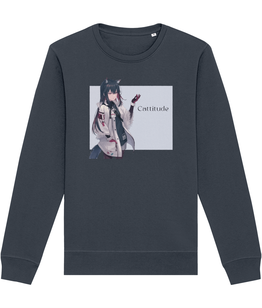 Animal lover sweatshirts with cat quotes – cute and comfy organic cotton sweatshirt

