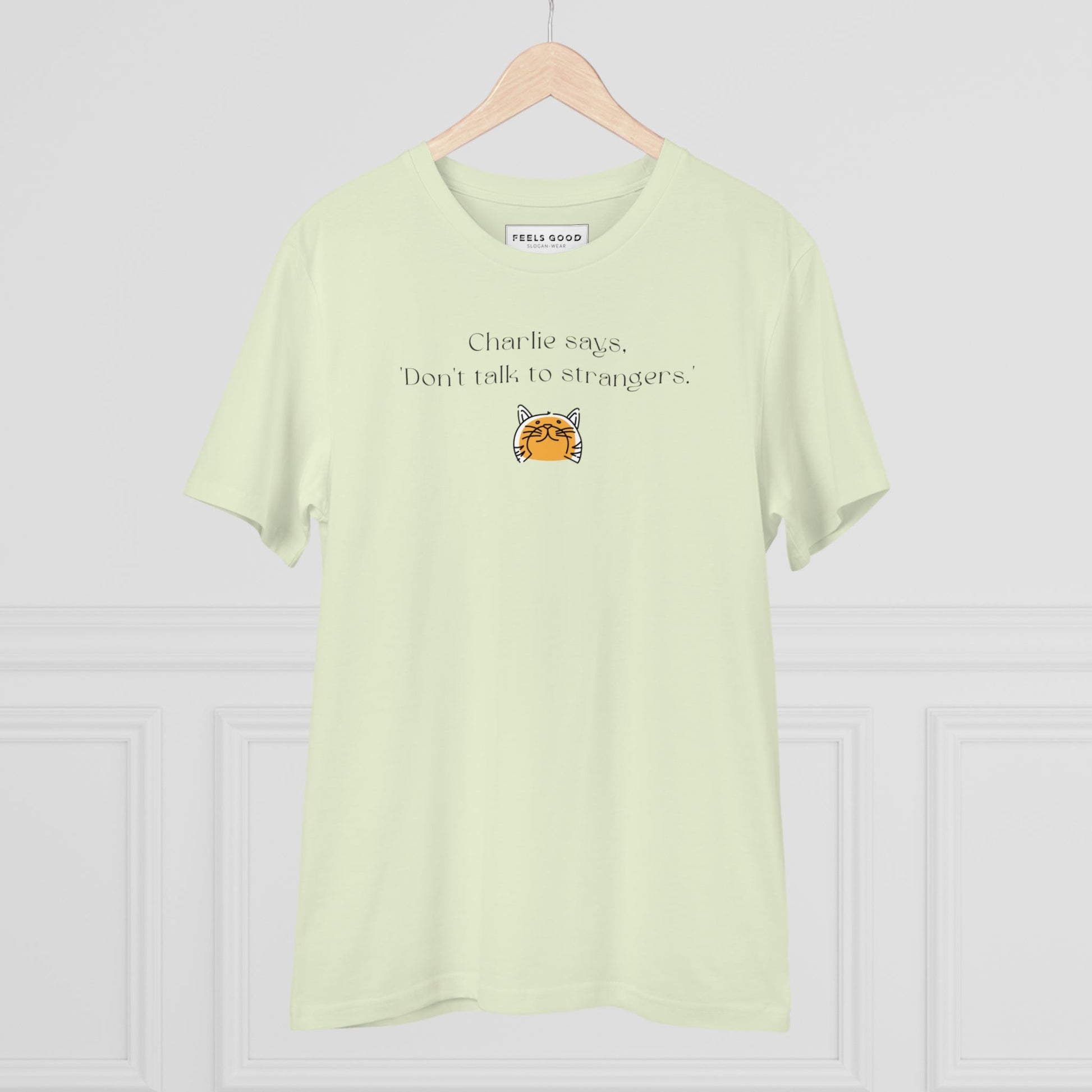 Organic Cotton 'Charlie Says' Funny Cat T-shirt - Fun Cat Tee