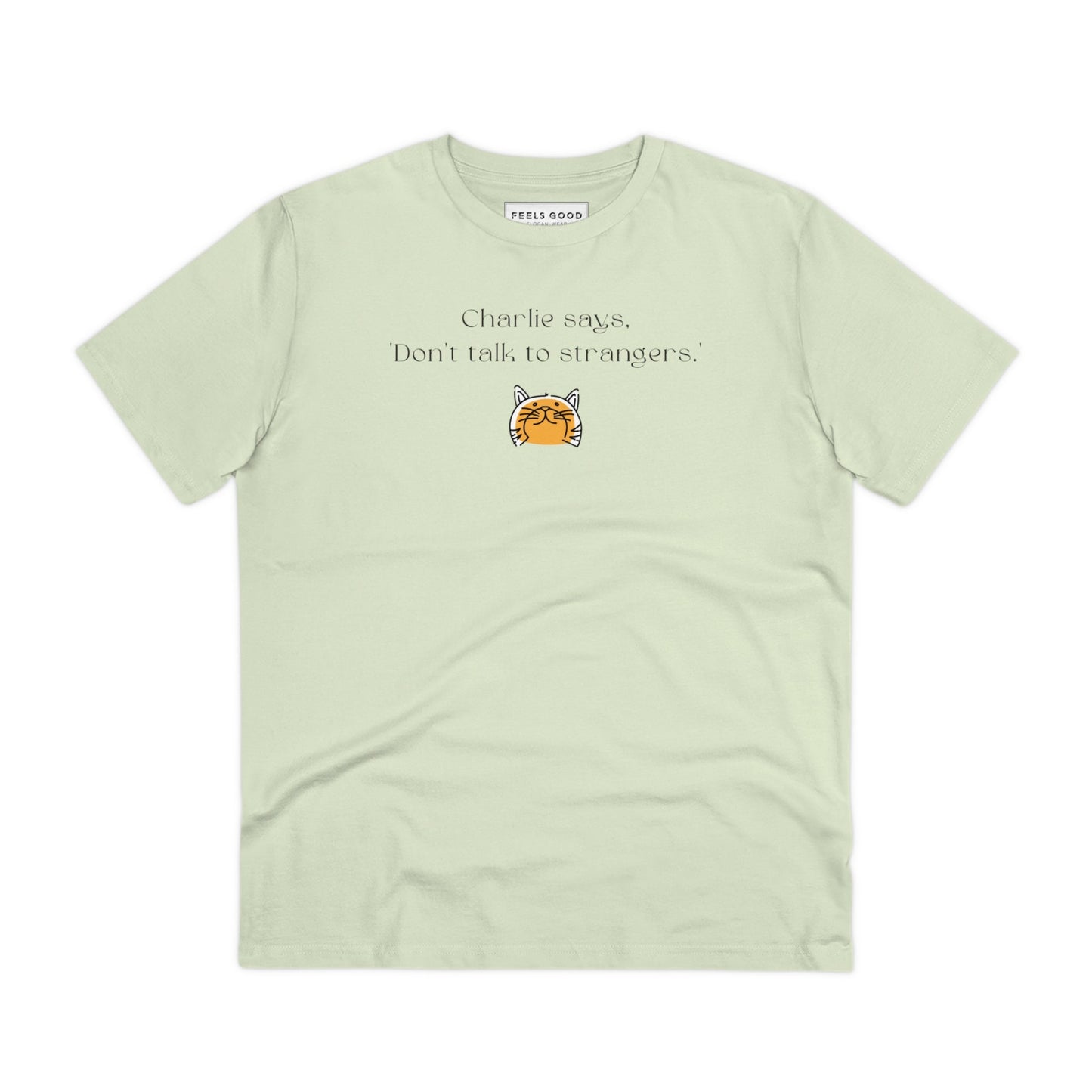 Organic Cotton 'Charlie Says' Funny Cat T-shirt - Fun Cat Tee