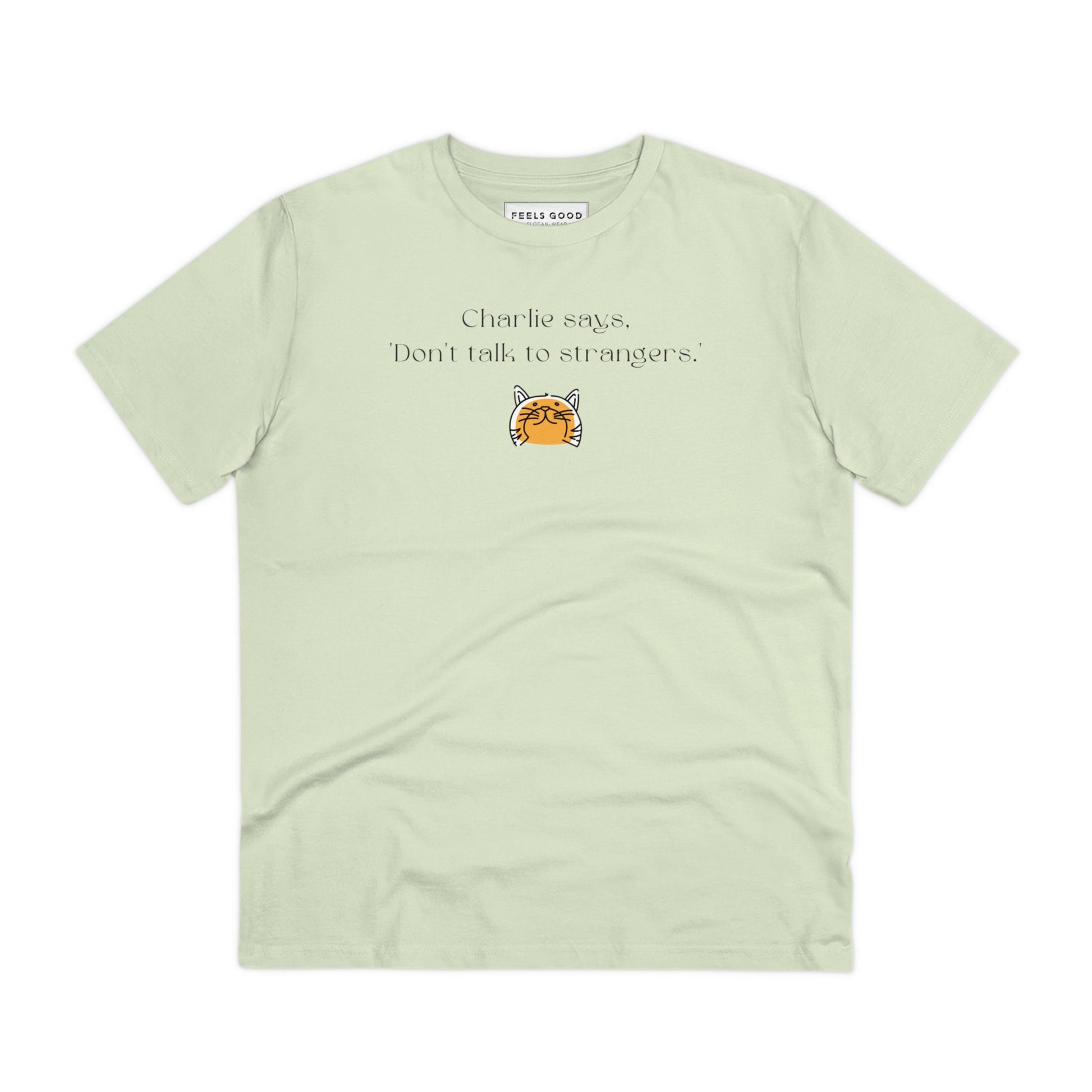 Organic Cotton 'Charlie Says' Funny Cat T-shirt - Fun Cat Tee