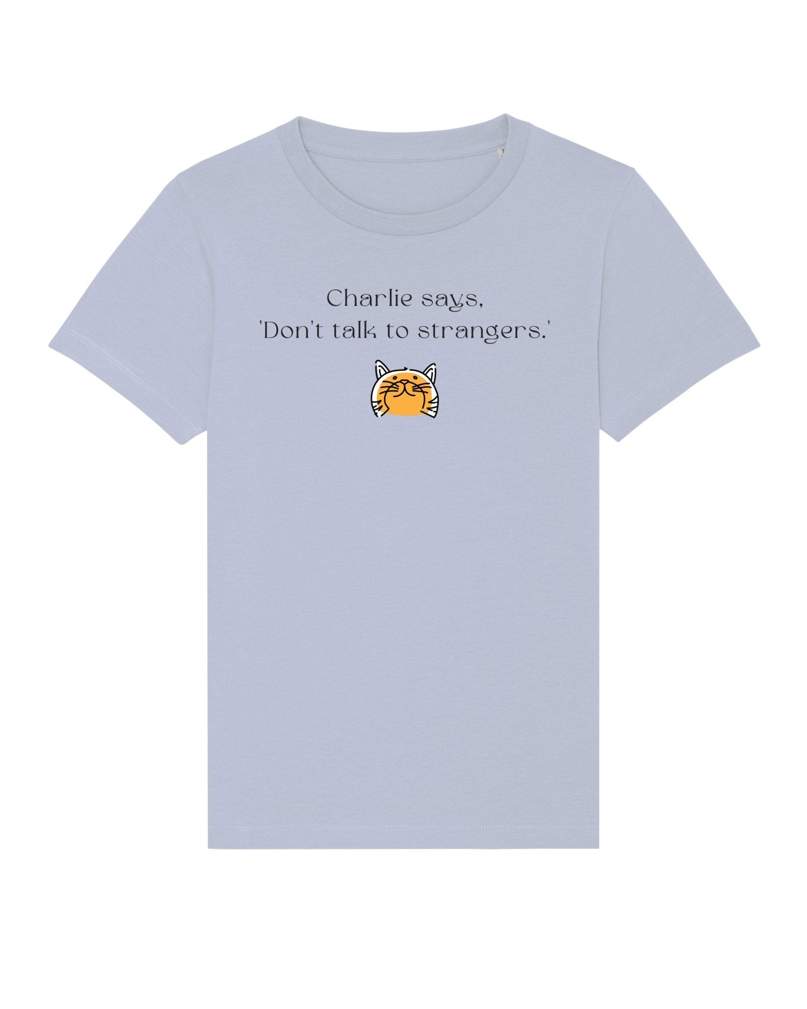 Kids Funny Cat T-shirt - 'Charlie Says' Organic Cotton Hello Kitty Clothing