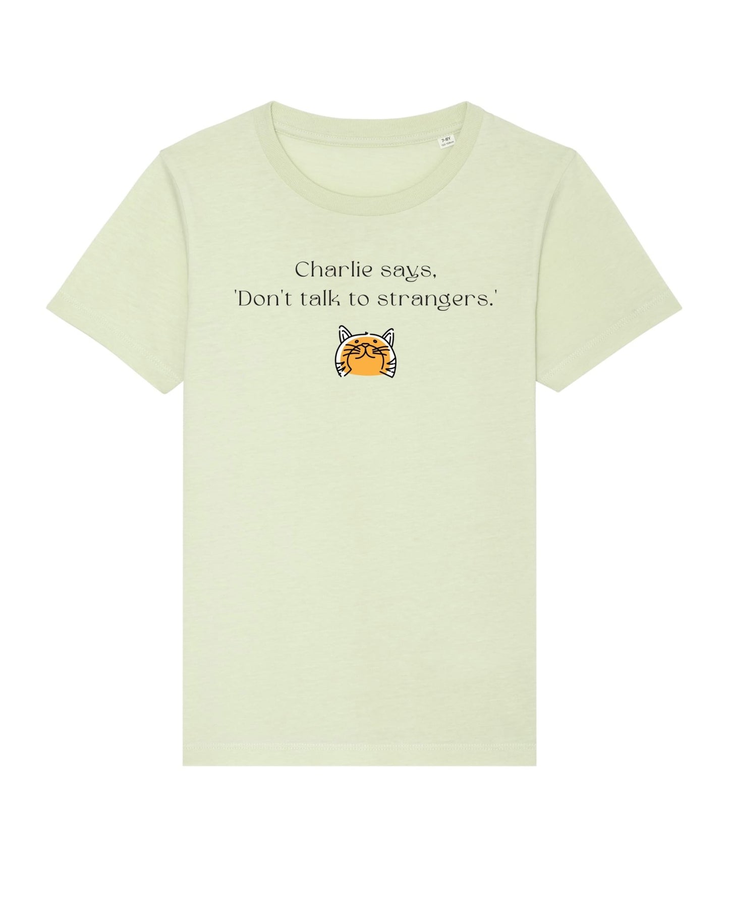 Organic Cotton 'Charlie Says' Cat T-shirt - Gender Neutral Animal Print T-shirts
