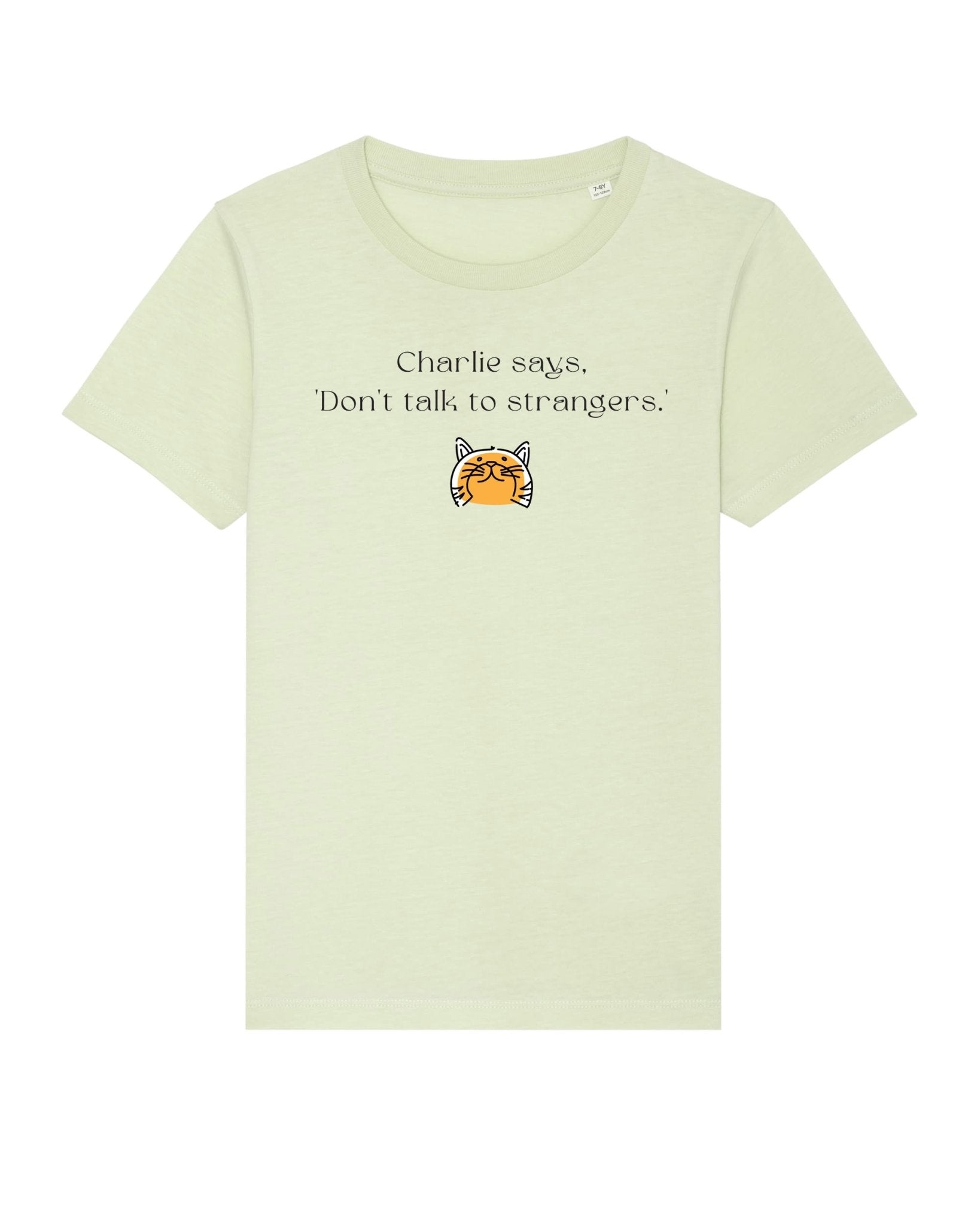 Organic Cotton 'Charlie Says' Cat T-shirt - Gender Neutral Animal Print T-shirts