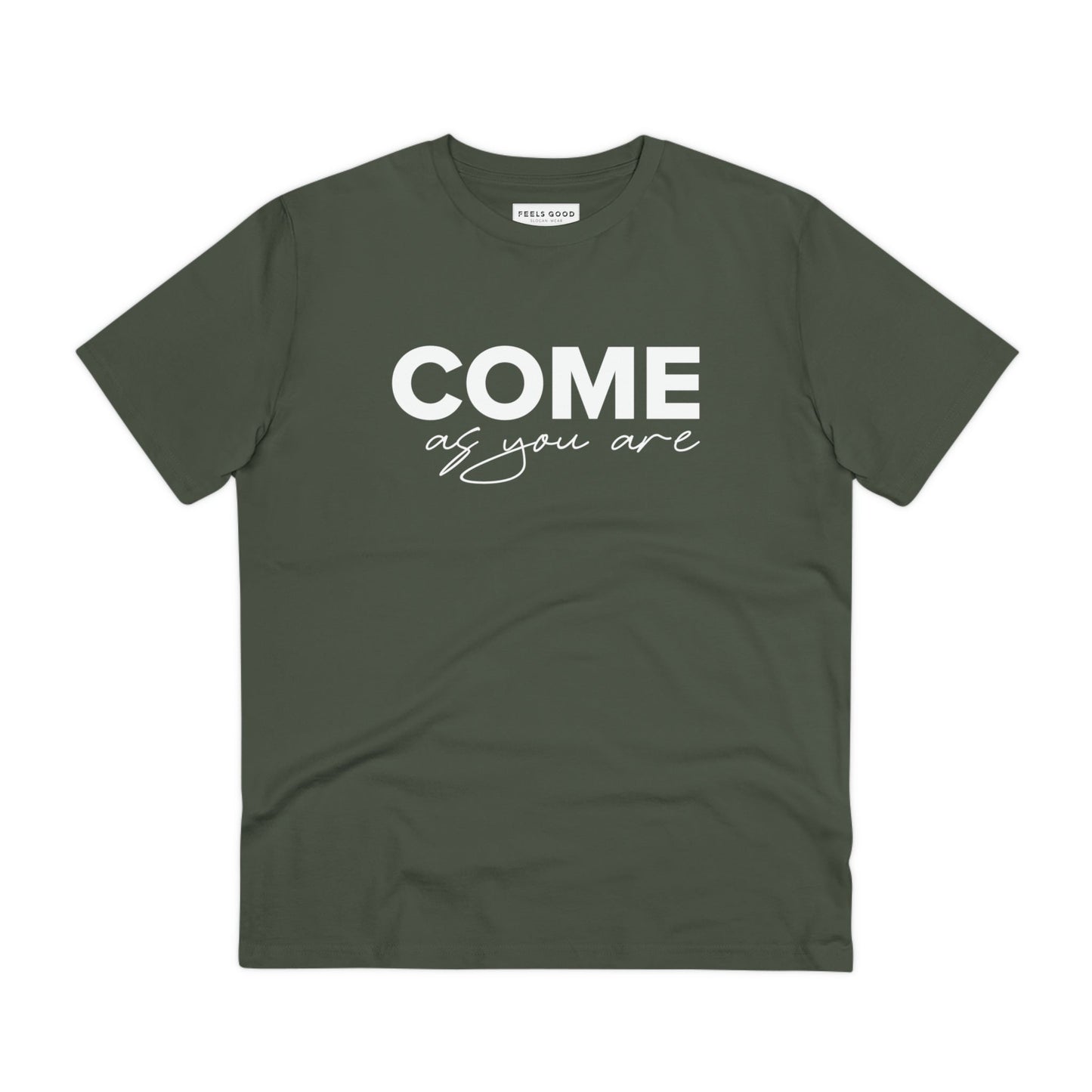 Organic Cotton 'Come As You Are' T-shirt great for laid-back fans of music and books

