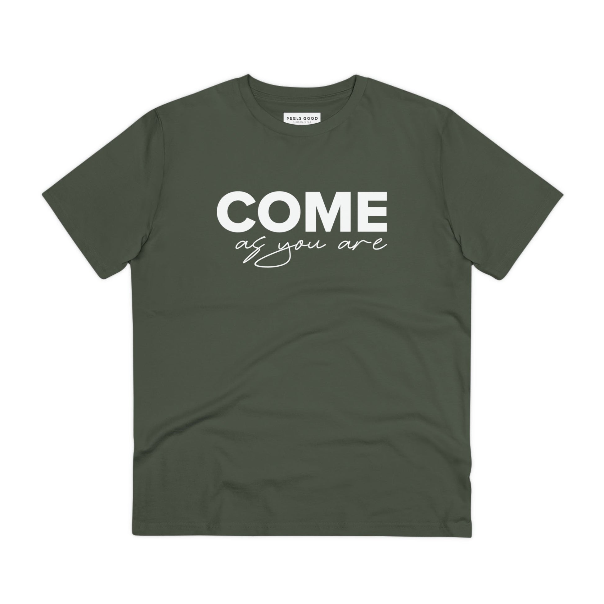 Organic Cotton 'Come As You Are' T-shirt great for laid-back fans of music and books

