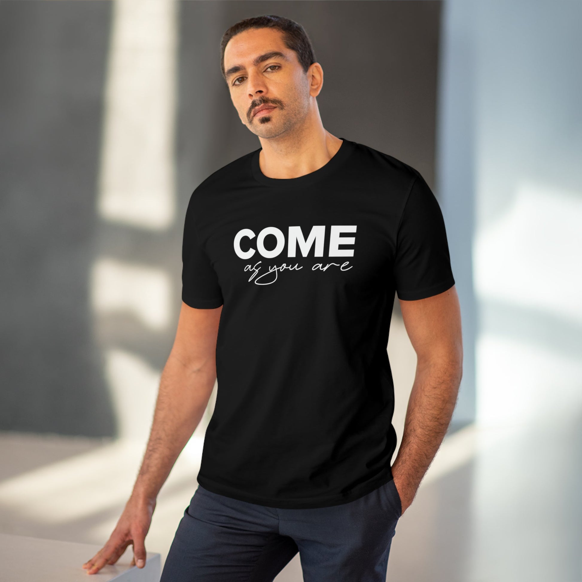 Organic Cotton 'Come As You Are' T-shirt made for lovers of timeless style statements


