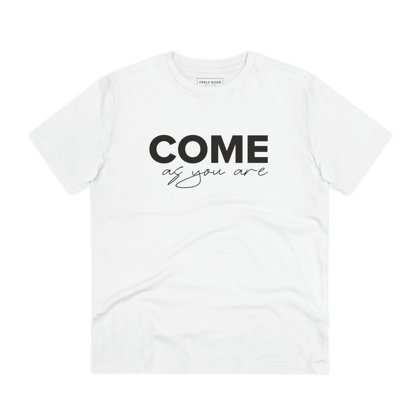 Organic Cotton 'Come As You Are' T-shirt for fans of classic UK bands and retro cool

