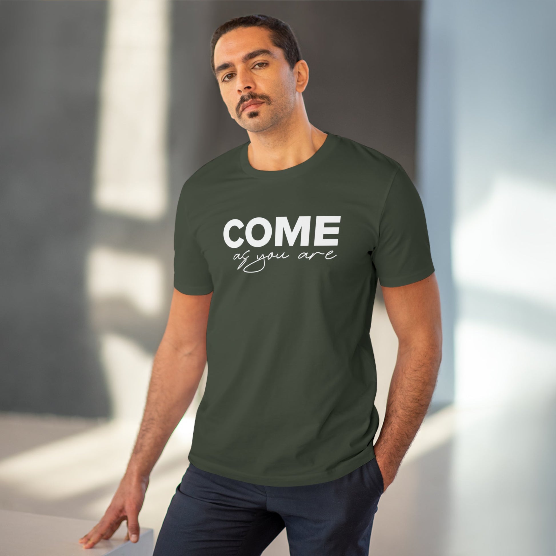 Organic Cotton 'Come As You Are' T-shirt with a nod to retro music legends and fans

