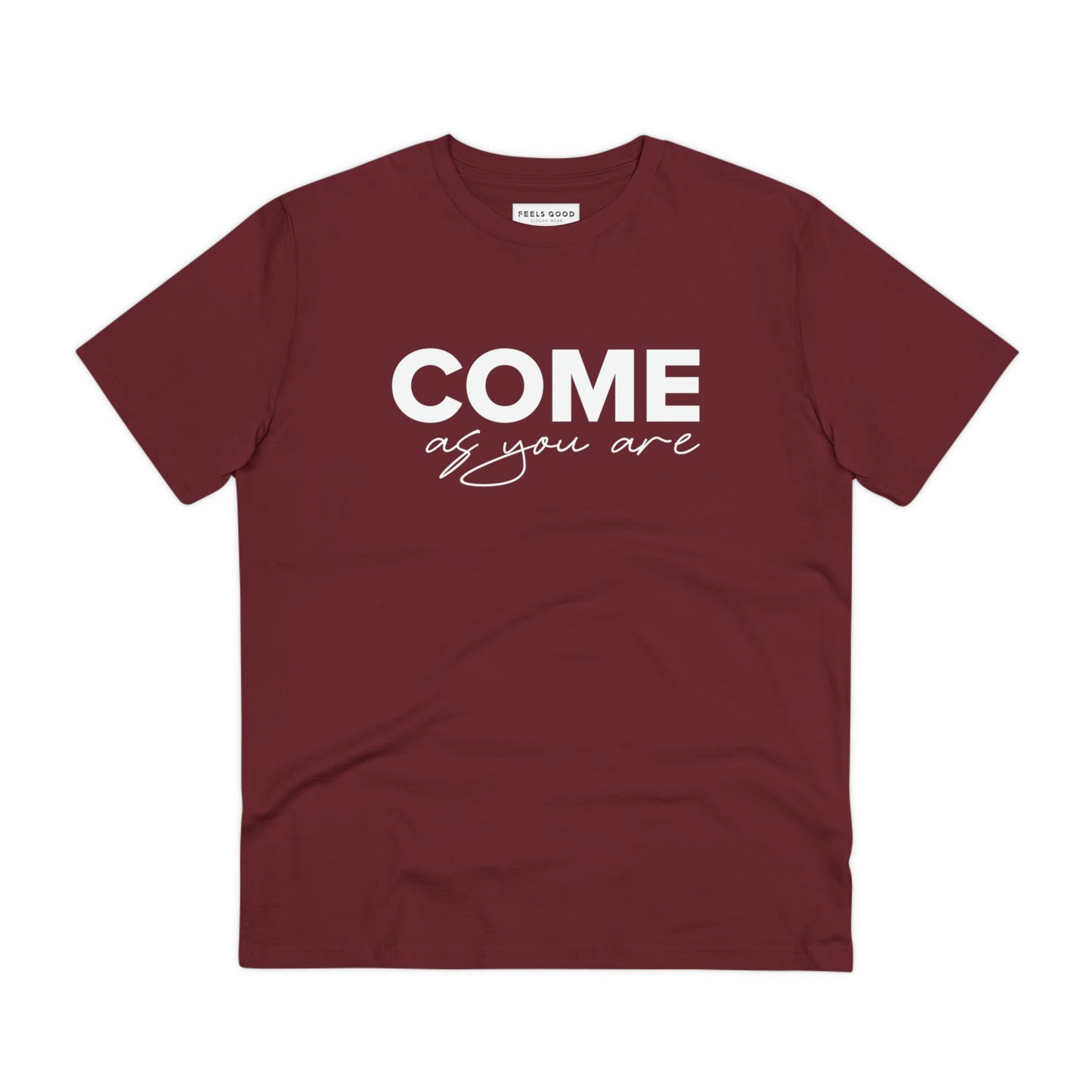 Organic Cotton 'Come As You Are' T-shirt echoing vibes of iconic music personalities

