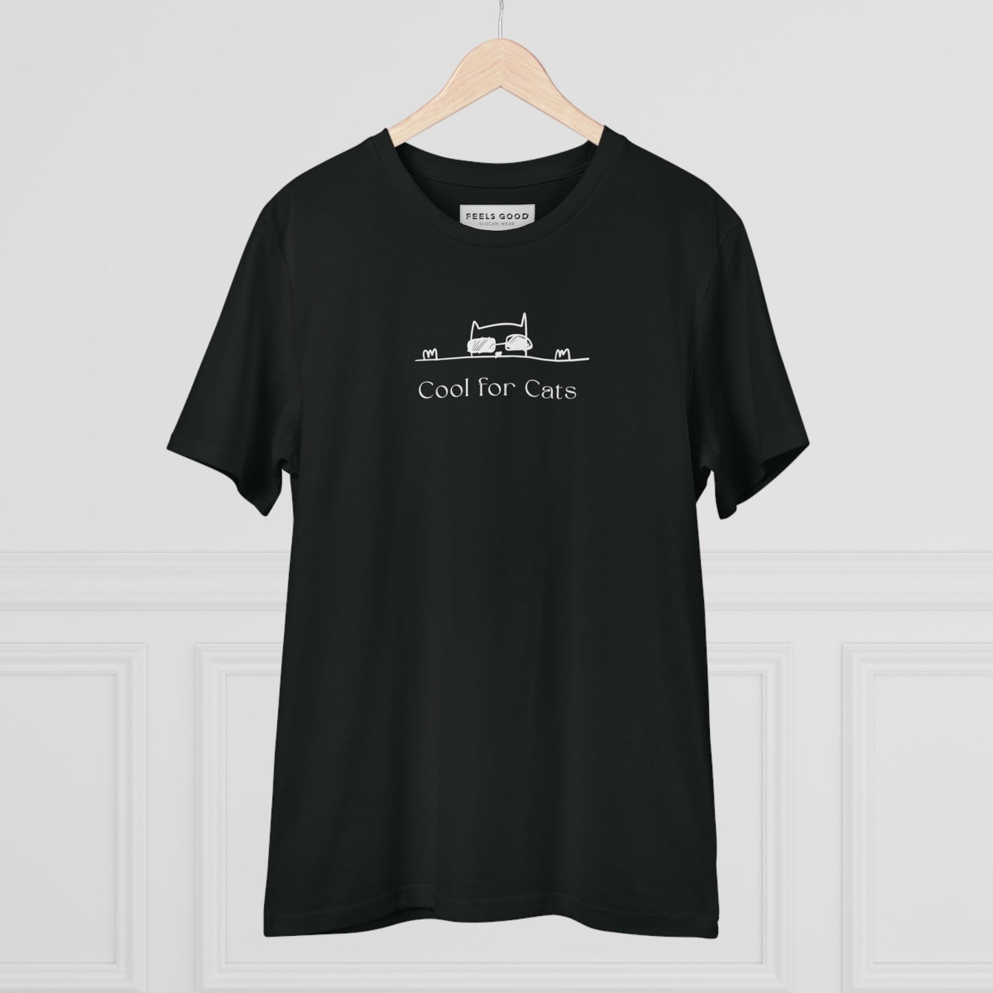 T shirts for dog lovers – Get the Organic Cotton 'Cool For Cats' Funny Cat T-shirt today.