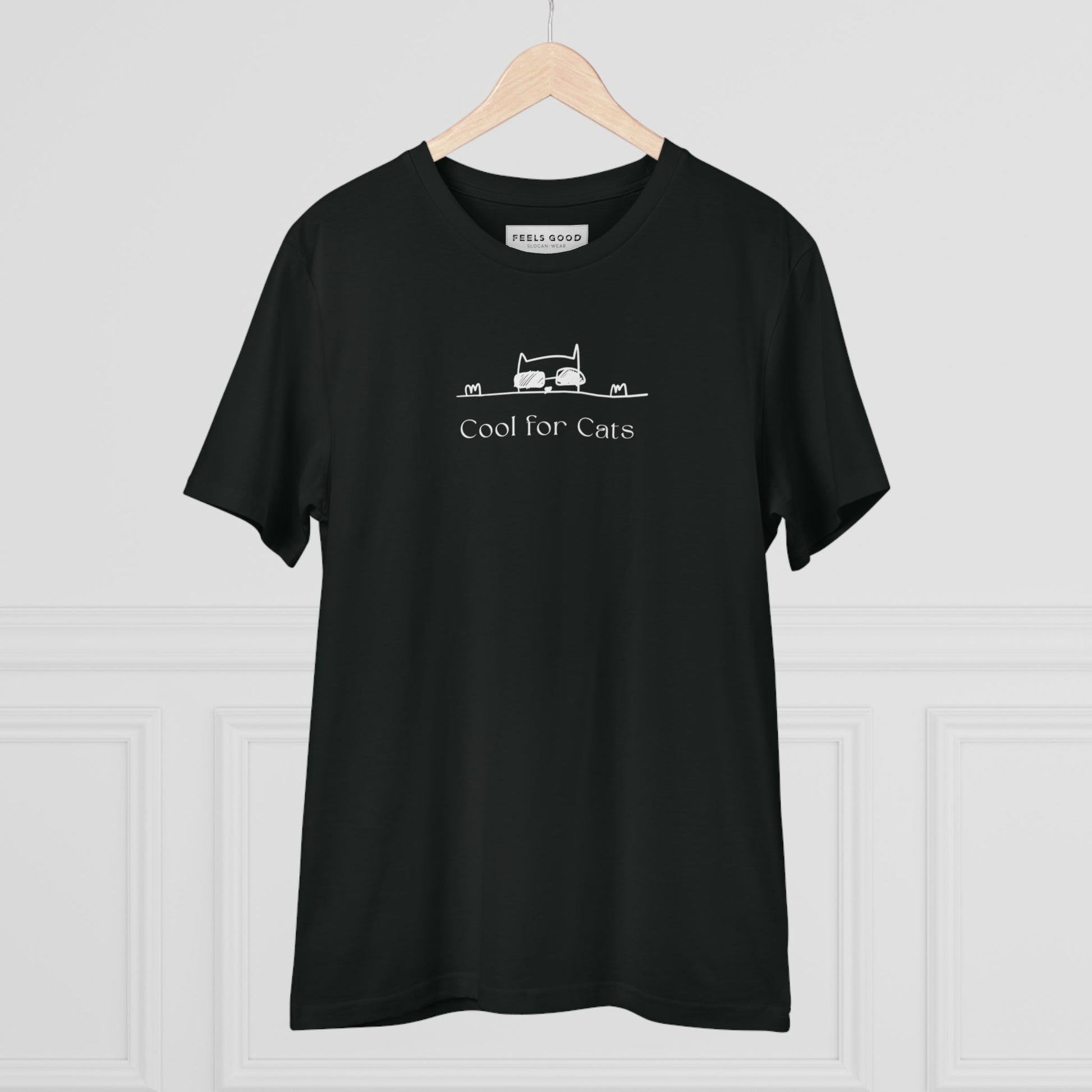 T shirts for dog lovers – Get the Organic Cotton 'Cool For Cats' Funny Cat T-shirt today.