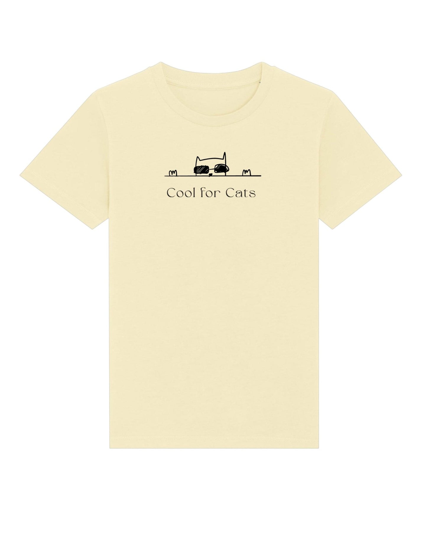 Organic Cotton 'Cool For Cats' Kids Funny Cat T-shirt – find it at the best hello kitty shop online.
