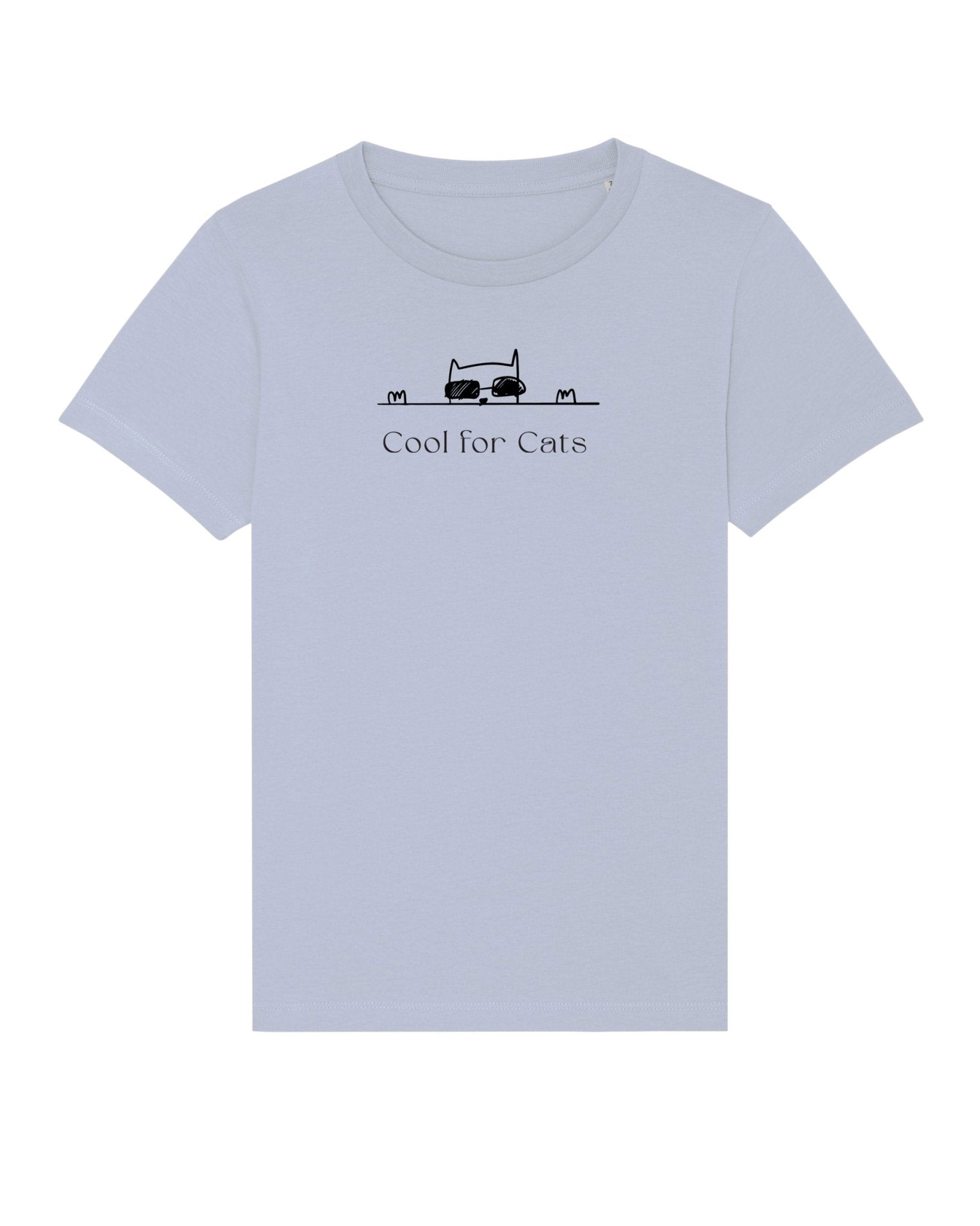 Organic Cotton 'Cool For Cats' Kids Funny Cat T-shirt – adorable hello kitty clothing for kids.