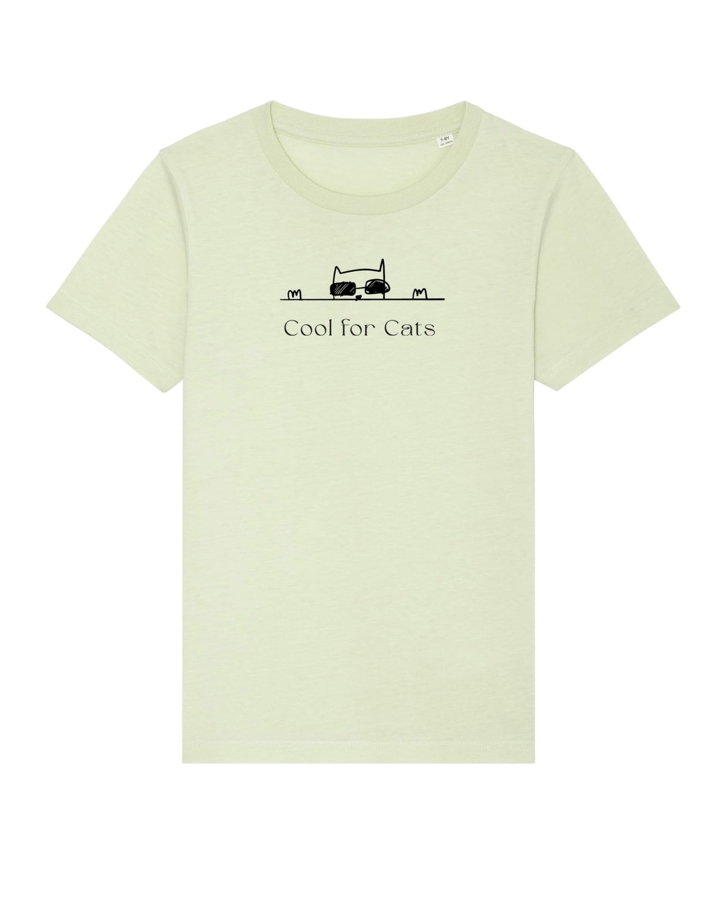 Cute Organic Cotton 'Cool For Cats' Kids Funny Cat T-shirt – perfect hello kitty outfit for all ages.