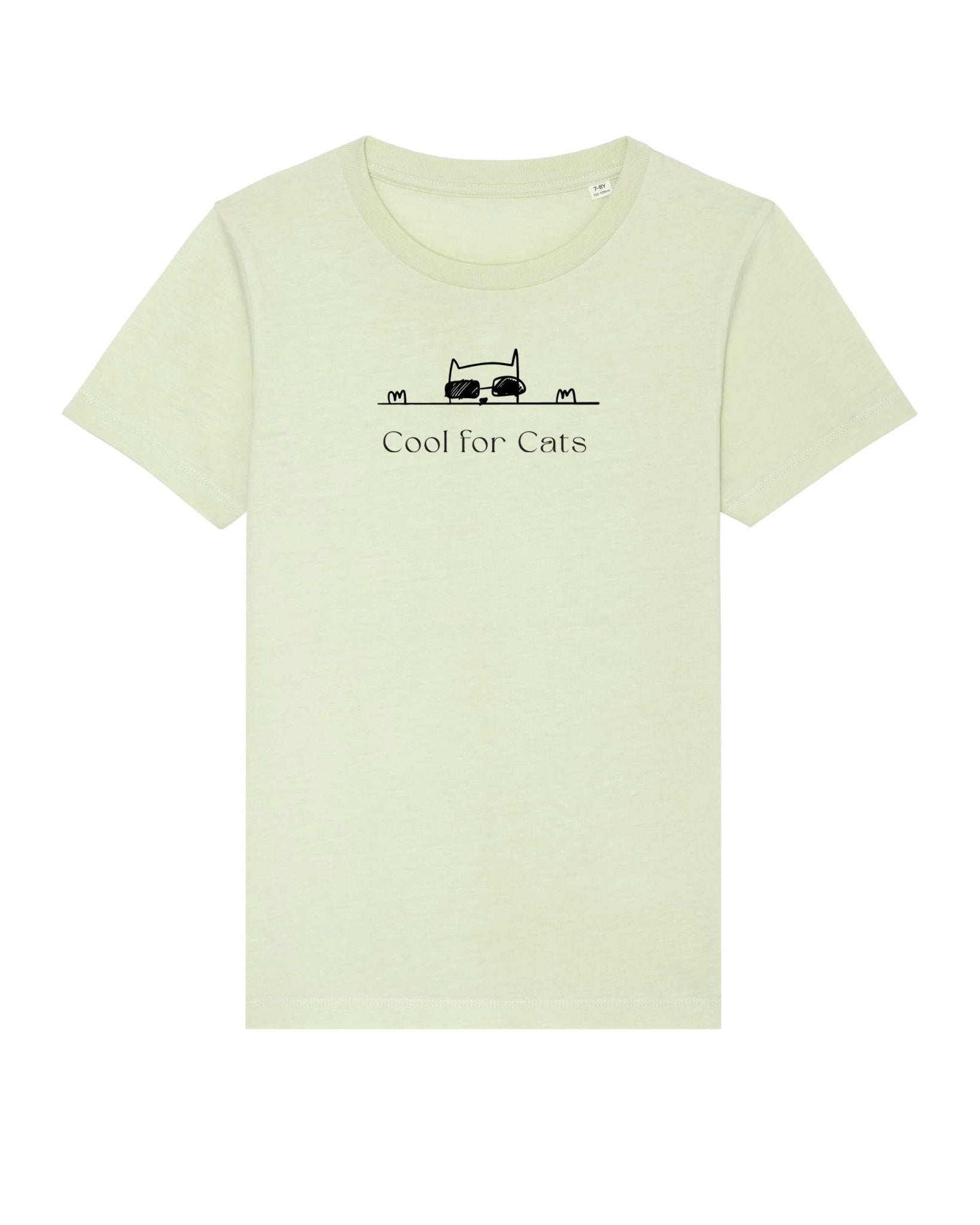 Cute Organic Cotton 'Cool For Cats' Kids Funny Cat T-shirt – perfect hello kitty outfit for all ages.