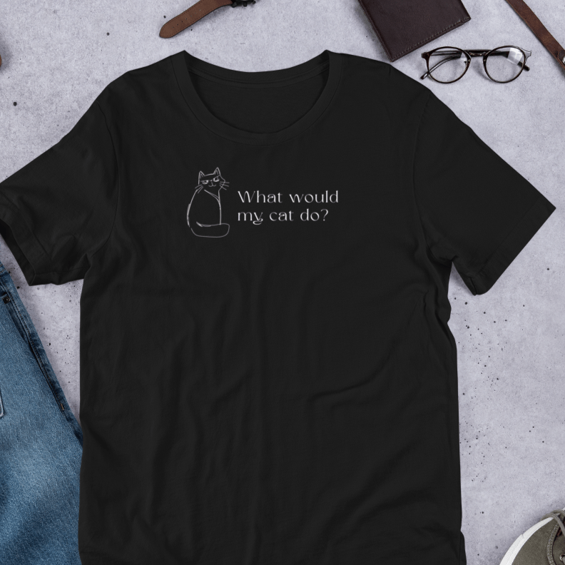 Organic Cotton 'Copy Cat' Funny Cat T-shirt – ideal dog t shirt and cat-themed gift for animal lovers.