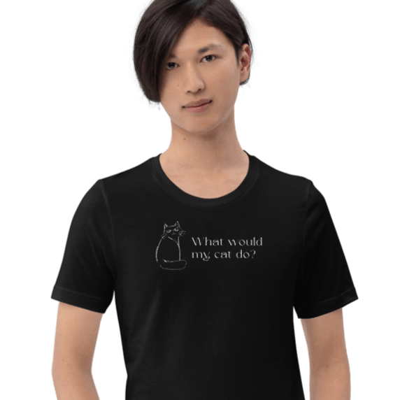 Organic Cotton 'Copy Cat' Funny Cat T-shirt – top choice for pet lover t-shirts with a fun slogan.
