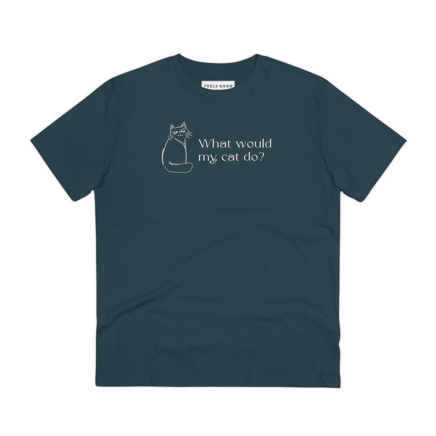 Organic Cotton 'Copy Cat' Funny Cat T-shirt is a cool t shirts with cats and a fun dog theme.

