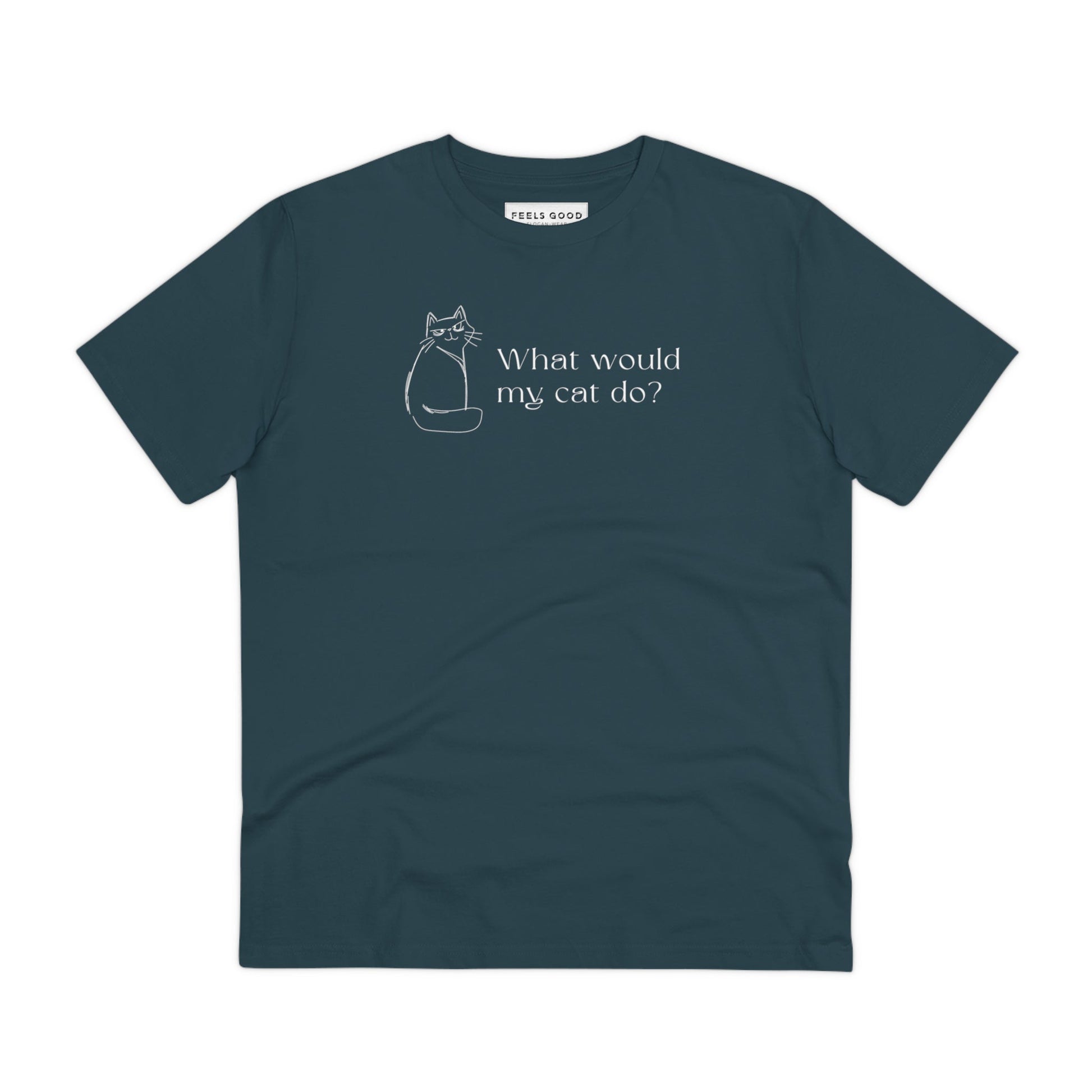 Organic Cotton 'Copy Cat' Funny Cat T-shirt is a cool t shirts with cats and a fun dog theme.

