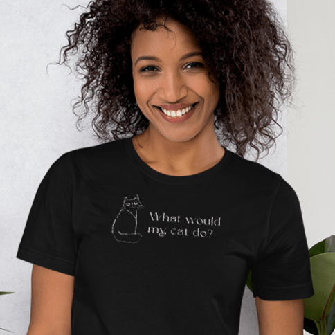 Organic Cotton 'Copy Cat' Funny Cat T-shirt – a must-have t shirt with dog and cat lovers' slogan.