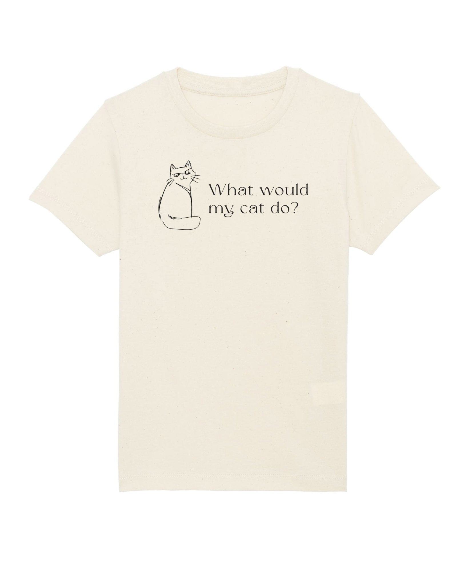 Organic Cotton 'Copy Cat' Kids Funny Cat T-shirt – Trendy hello kitty clothing for little cat lovers.