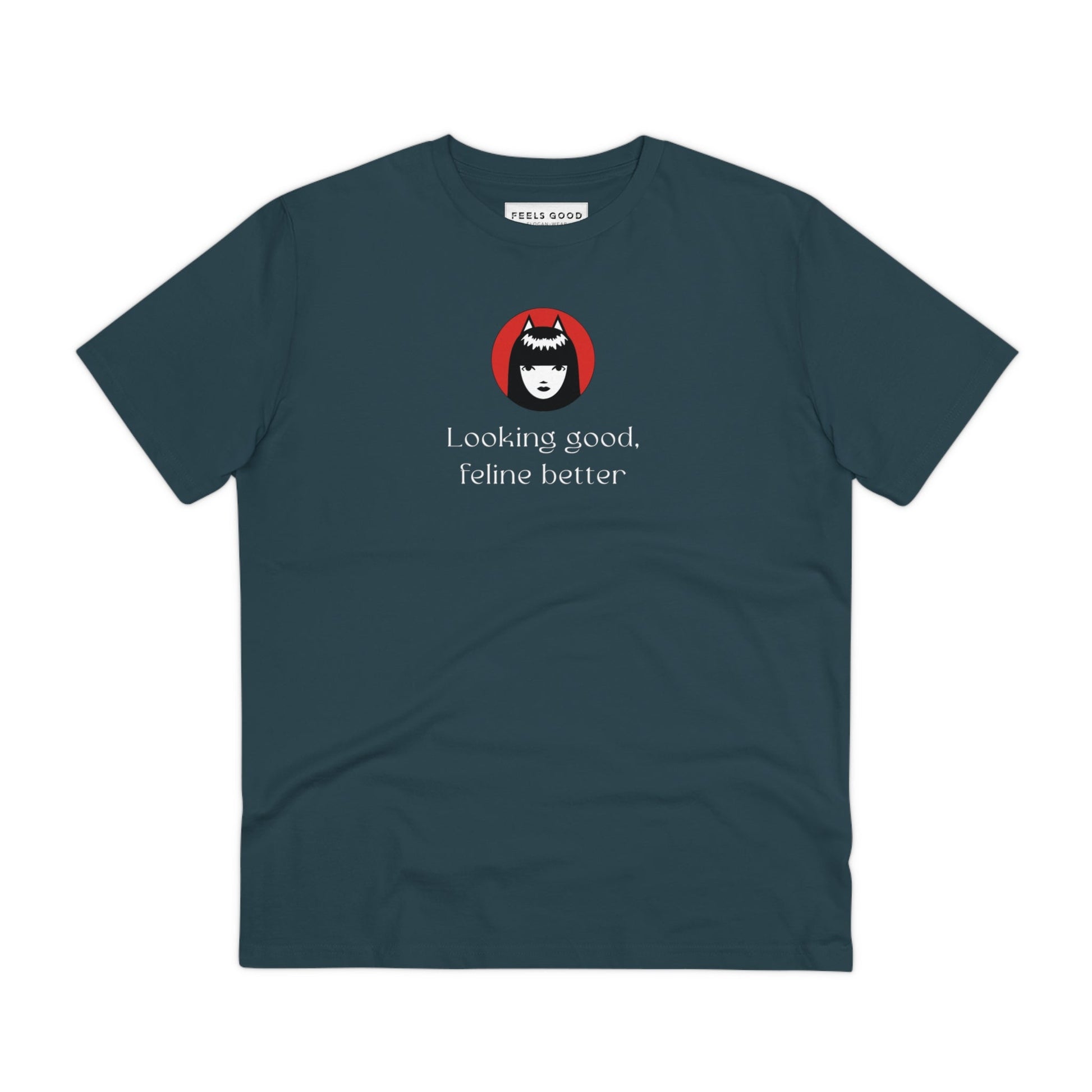 Organic Cotton 'Feline Better' Funny Cat T-shirt - Fun Cat T shirt