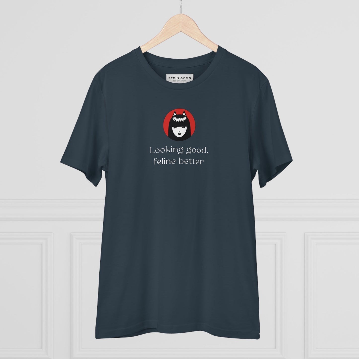Organic Cotton 'Feline Better' Funny Cat T-shirt - Fun Cat T shirt