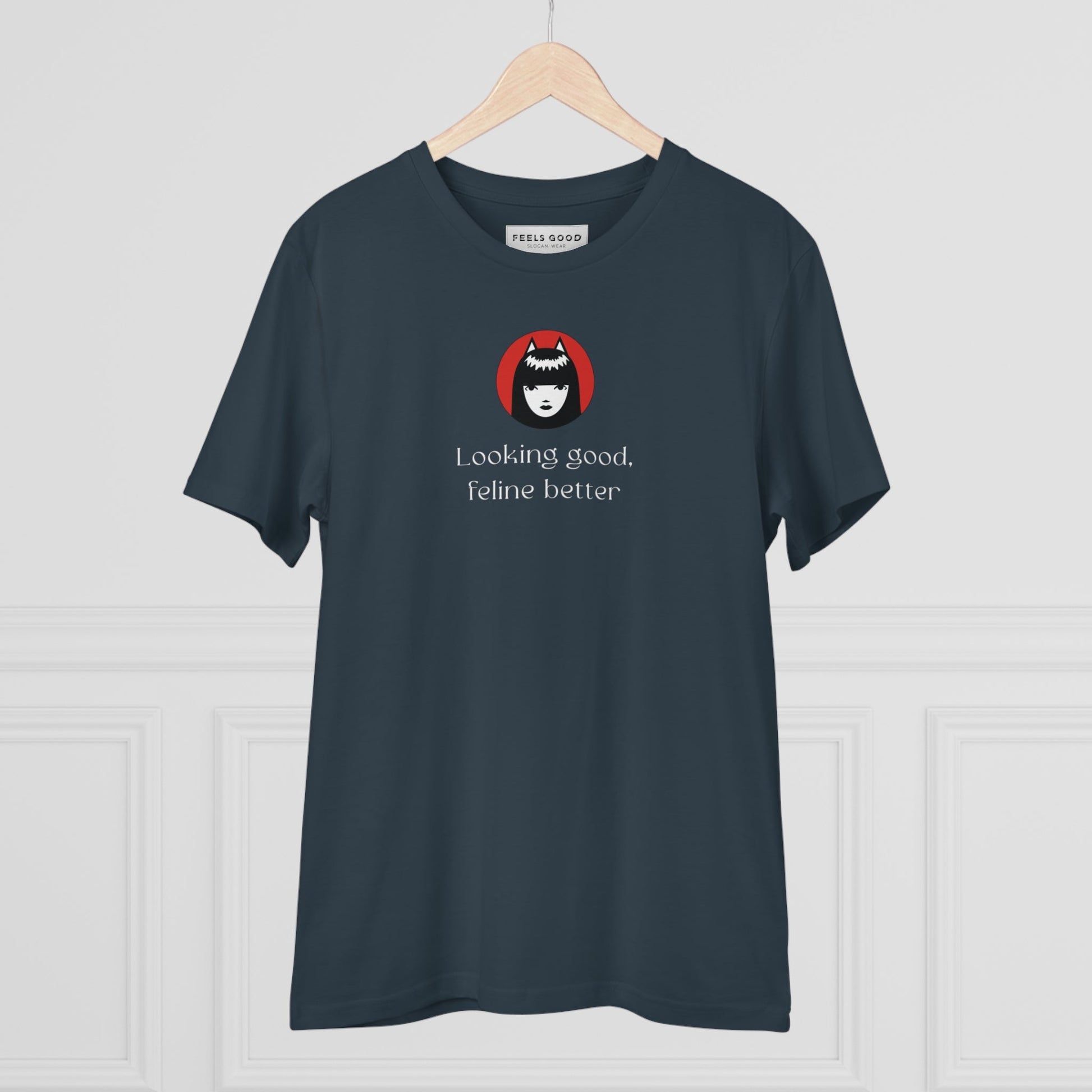 Organic Cotton 'Feline Better' Funny Cat T-shirt - Fun Cat T shirt