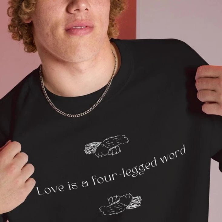 Organic Cotton 'Four-Legged' Funny Cat Sweatshirt – perfect for cat lovers and doggie sweatshirts fans.