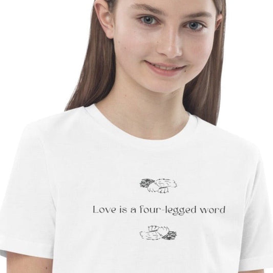 Organic Cotton 'Four-Legged' Kids Funny Cat T-shirt - perfect for childrens animal print t shirts.