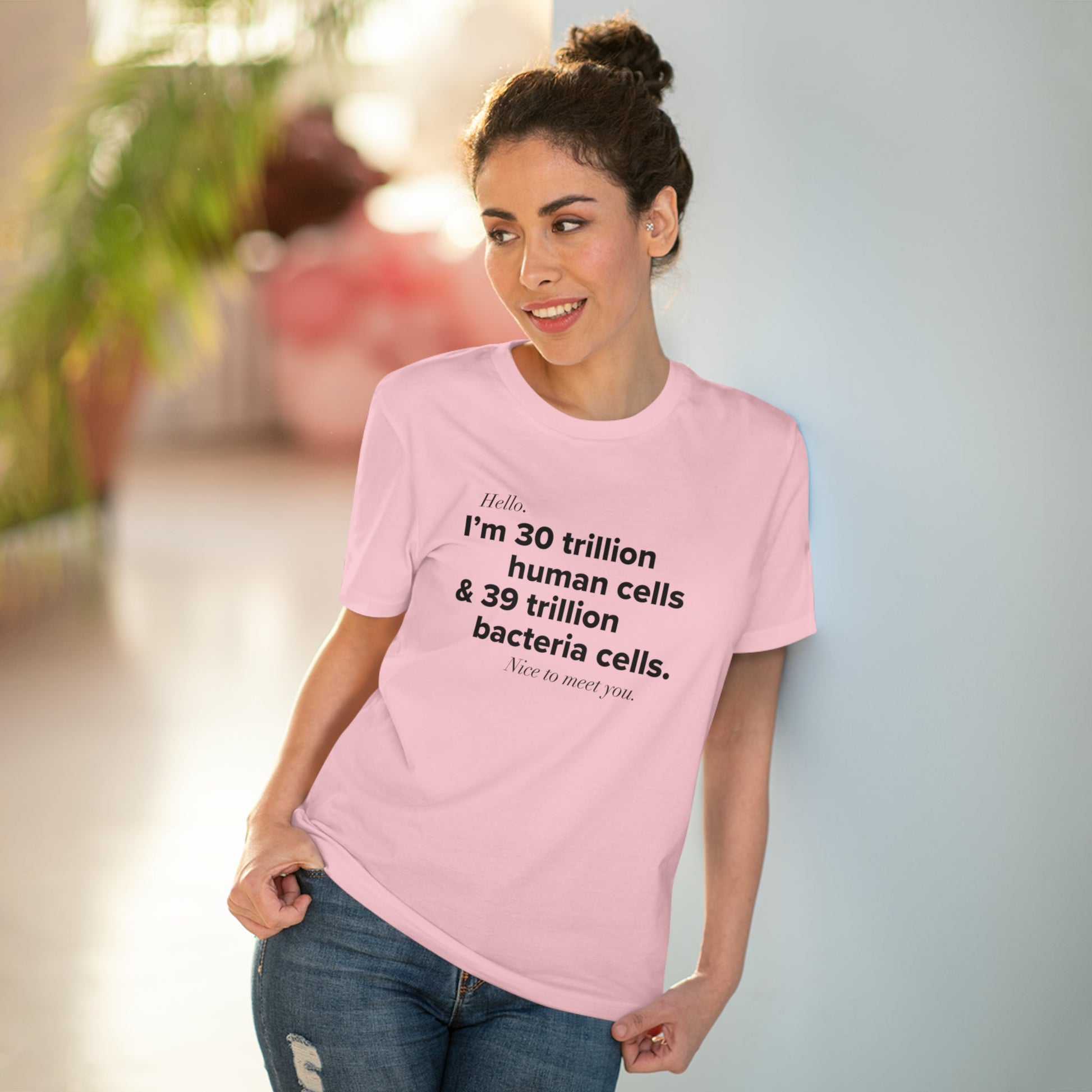 Bestselling Organic Cotton 'Human Cells' T-shirt loved by culture-conscious trendsetters

