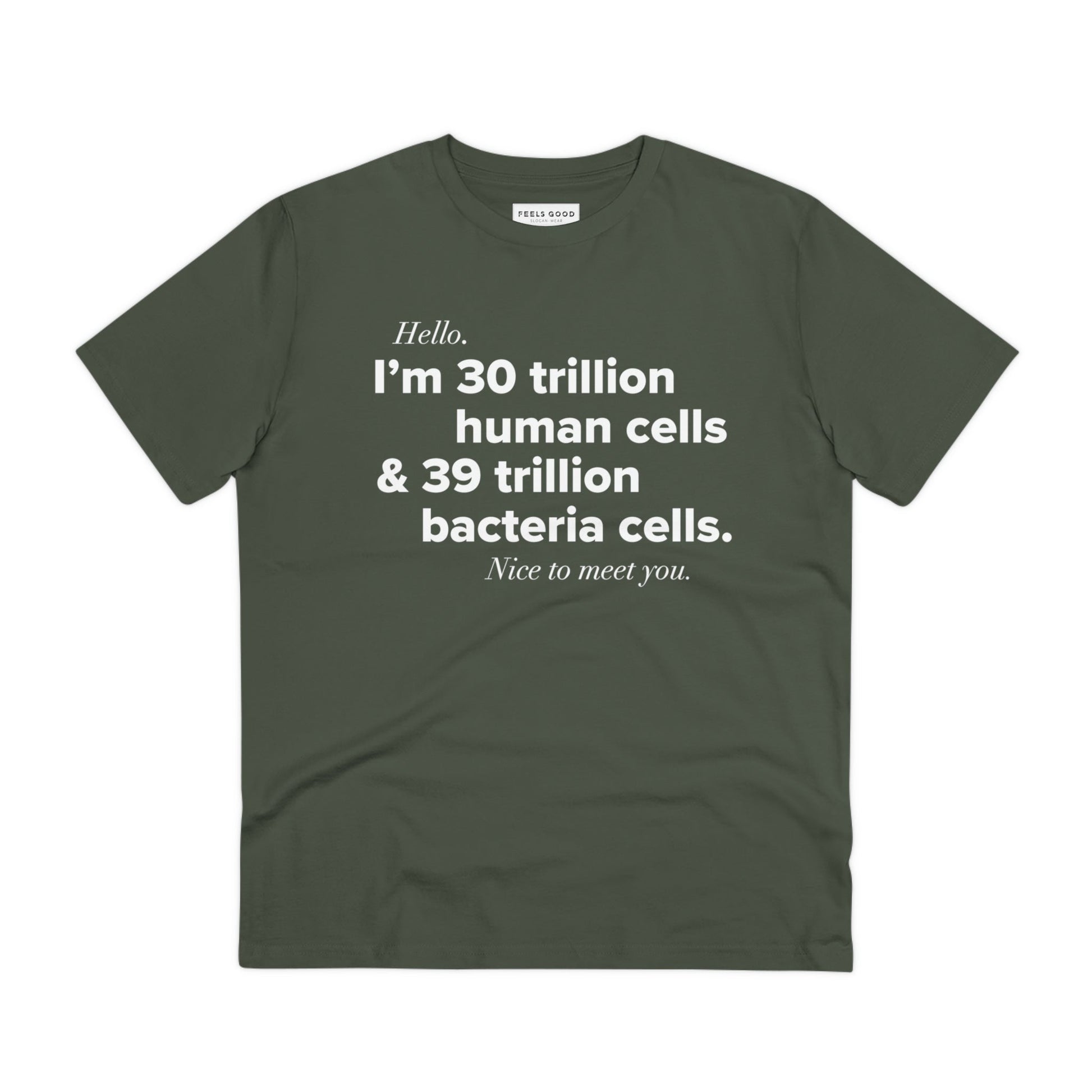 Organic Cotton 'Human Cells' T-shirt that radiates a mindful and feel-good message

