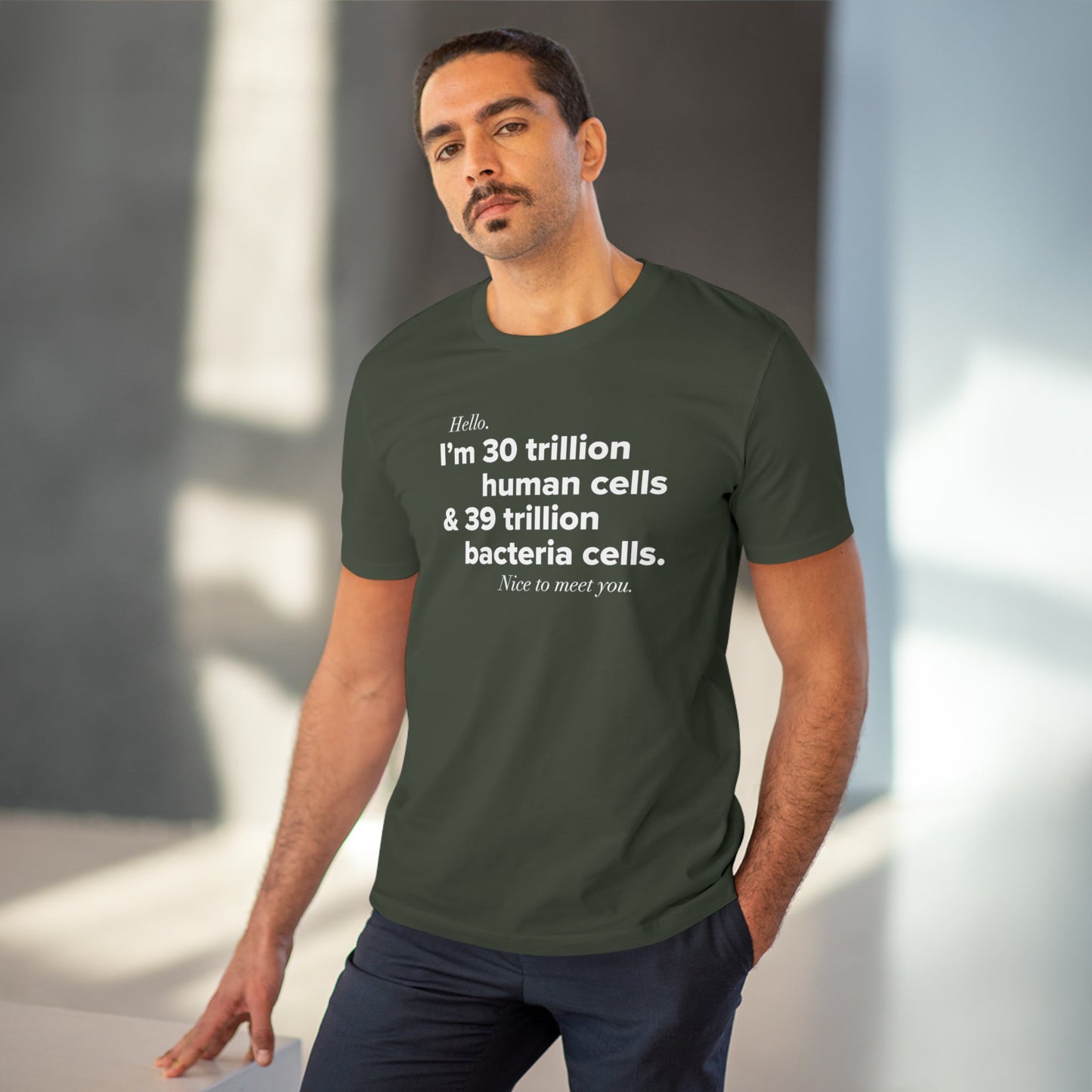 Organic Cotton 'Human Cells' T-shirt – a bestseller in artistic and thoughtful fashion


