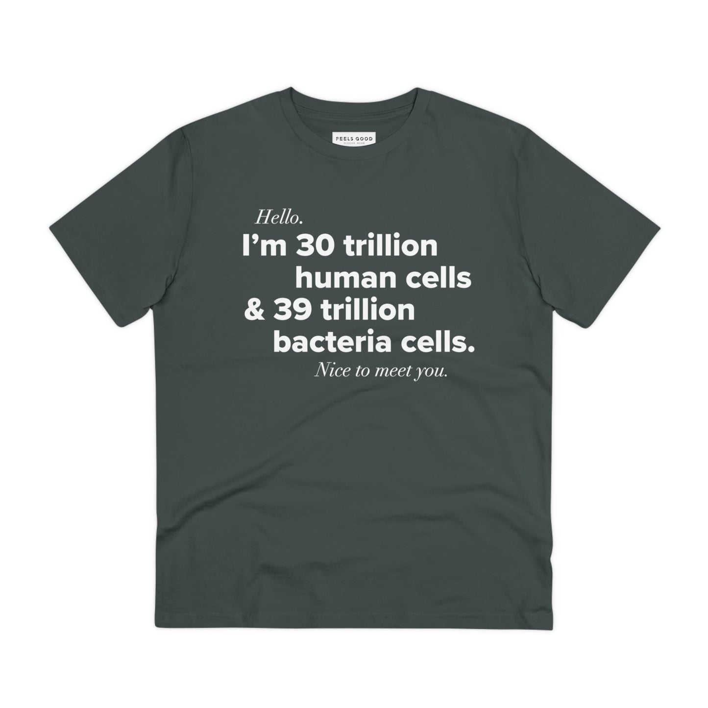 Graphic Organic Cotton 'Human Cells' T-shirt made for fans of cool cultural references

