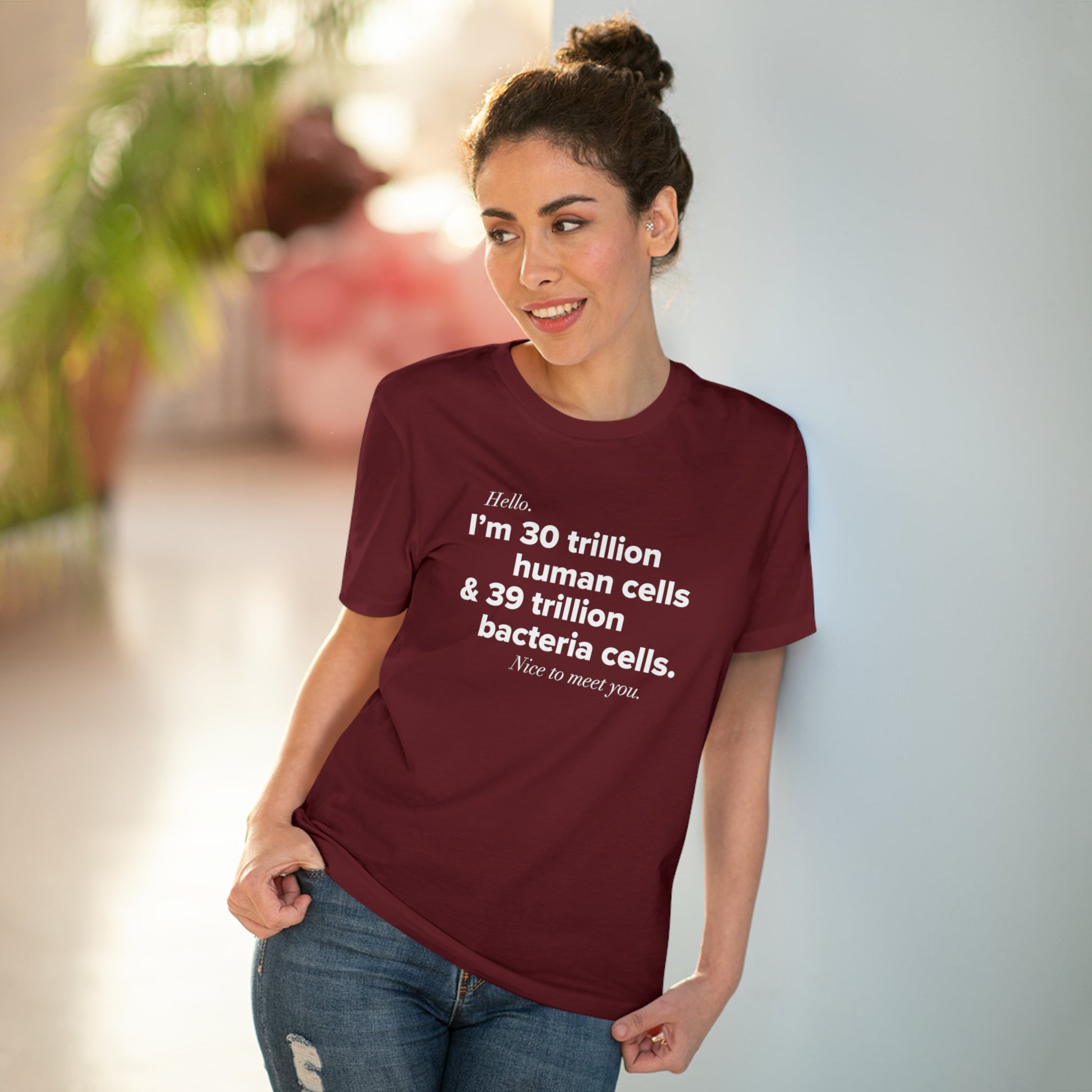 Vintage-style Organic Cotton 'Human Cells' T-shirt inspired by top music legends


