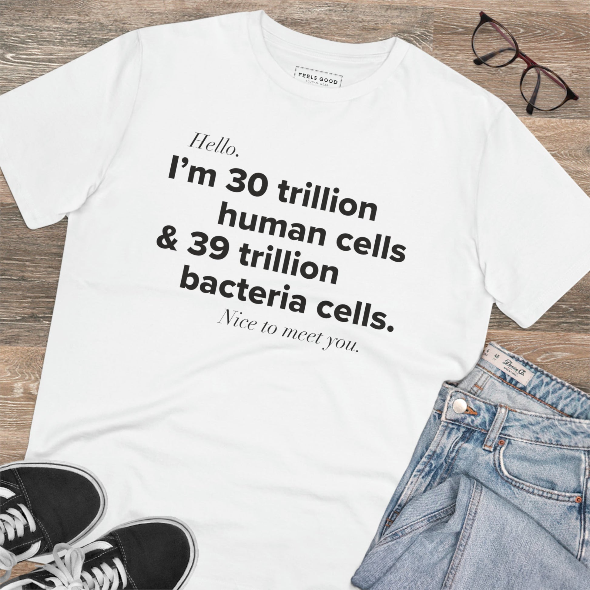 Organic Cotton 'Human Cells' T-shirt – an artistic pick for creative wardrobe lovers

