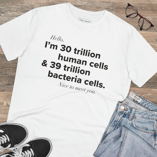 Organic Cotton 'Human Cells' T-shirt – an artistic pick for creative wardrobe lovers

