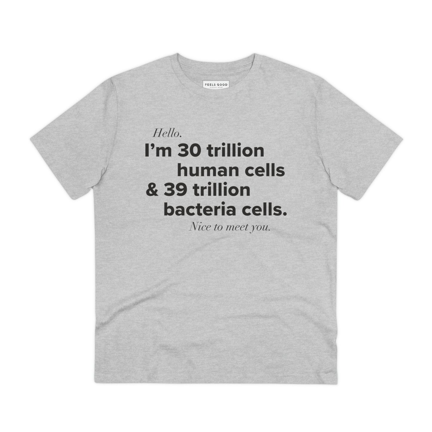 Organic Cotton 'Human Cells' T-shirt – understated nod to classic pop culture themes

