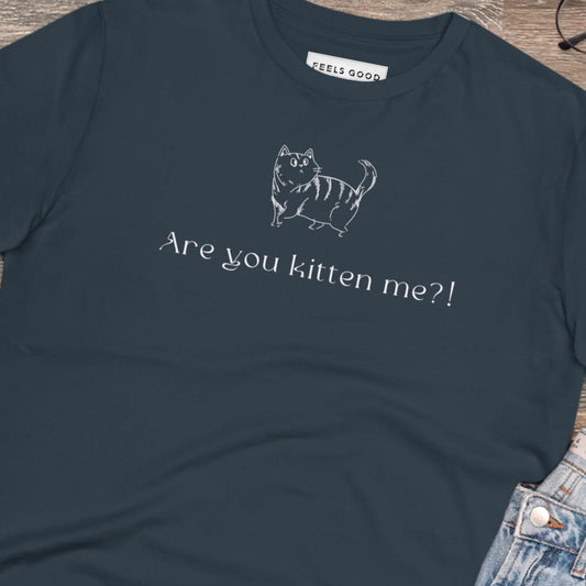 Funny cat t-shirt for men with a humorous design

