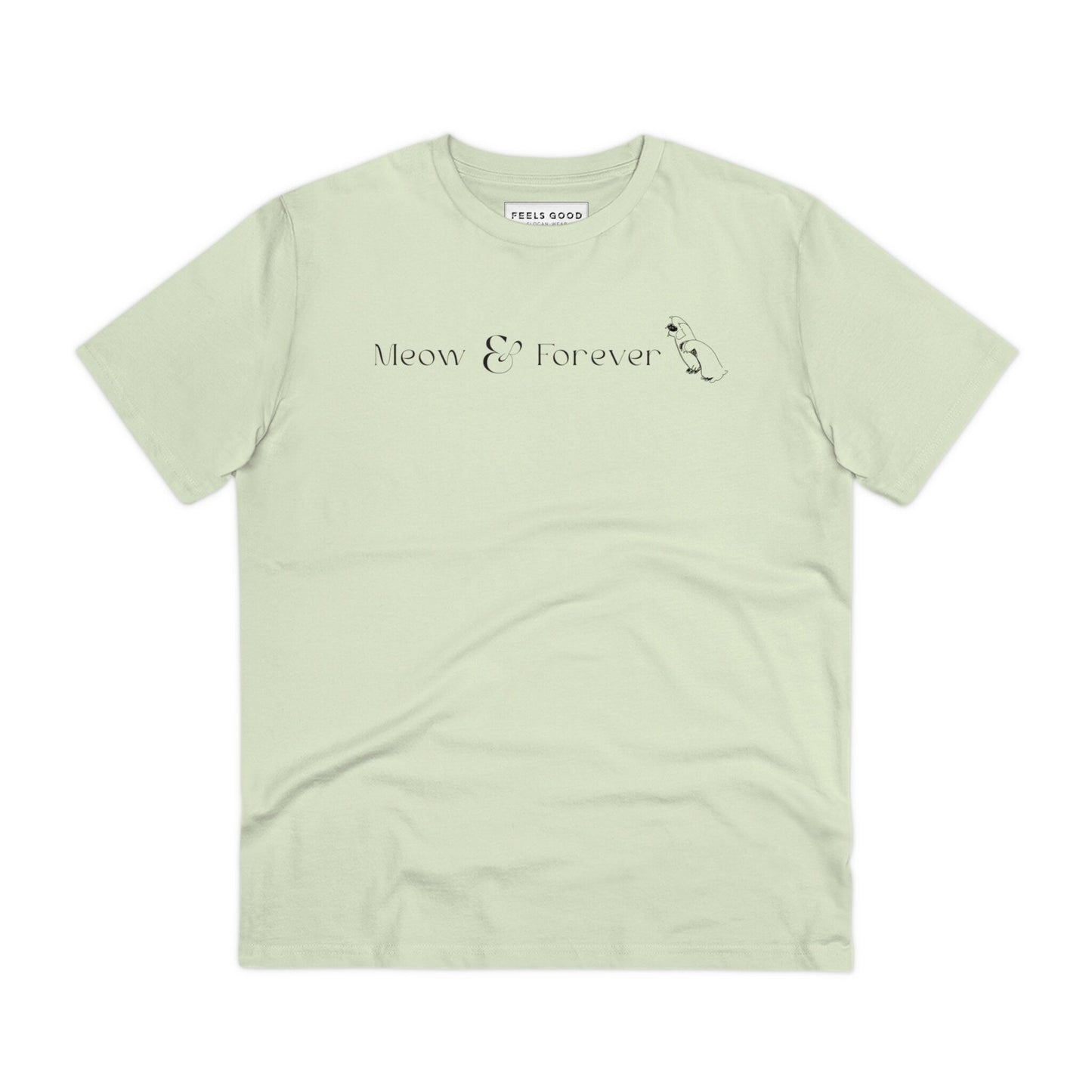 Funny cat tee shirts with cute Meow & Forever design

