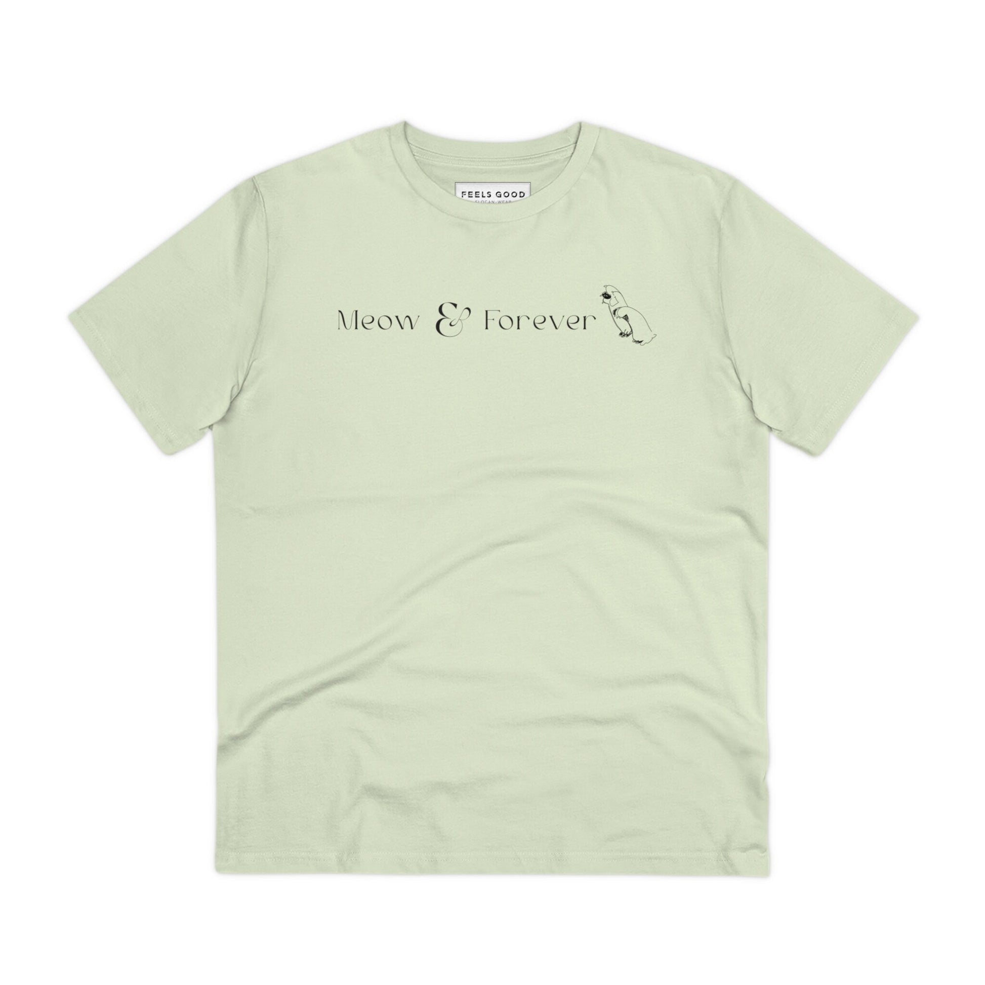 Funny cat tee shirts with cute Meow & Forever design

