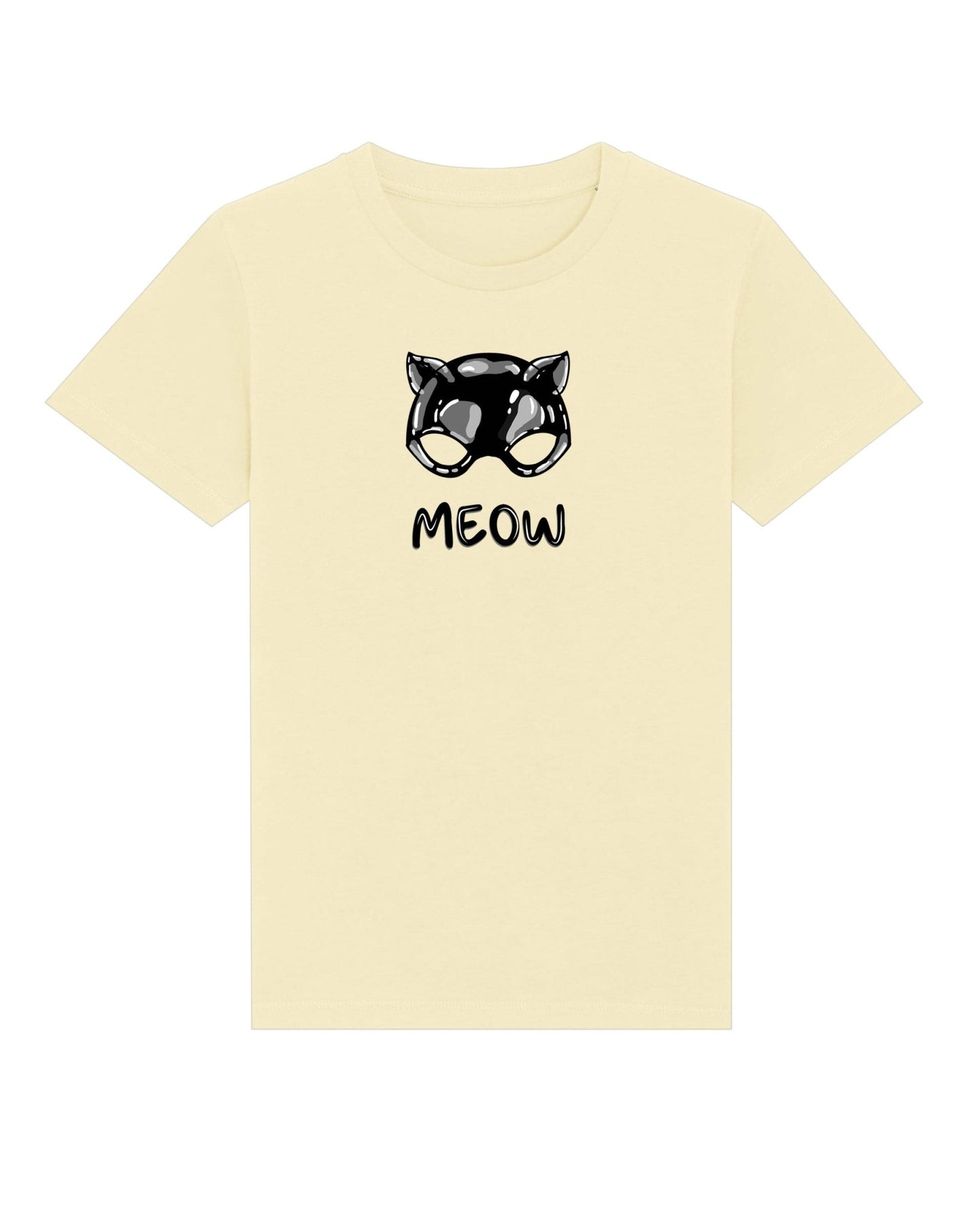 Organic Cotton 'Meow' Kids Funny Cat T-shirt – a must for hello kitty clothing fans

