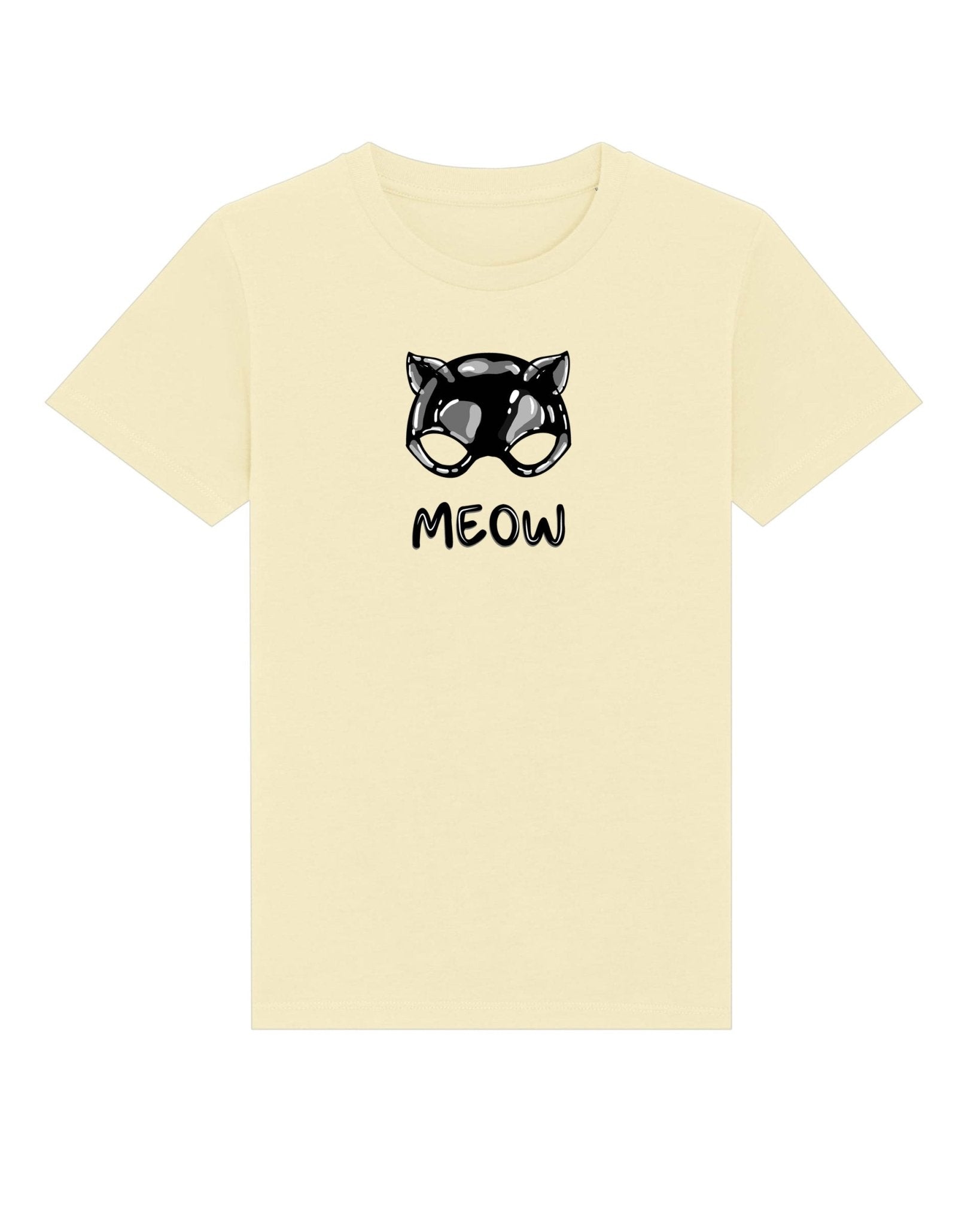Organic Cotton 'Meow' Kids Funny Cat T-shirt – a must for hello kitty clothing fans

