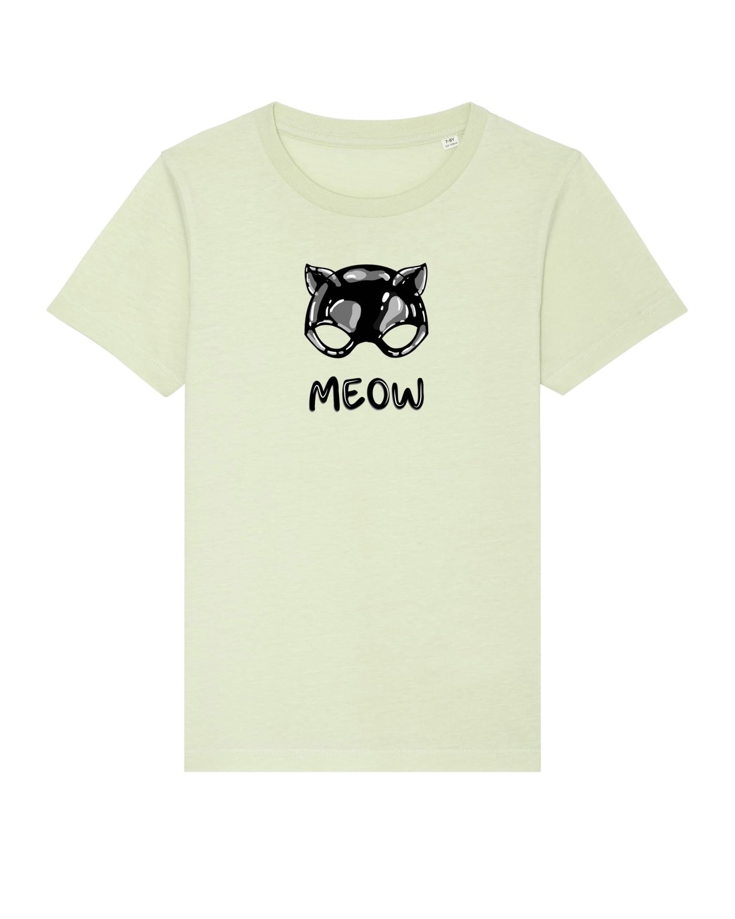 Organic Cotton 'Meow' Kids Funny Cat T-shirt – best animal print t shirts children pick

