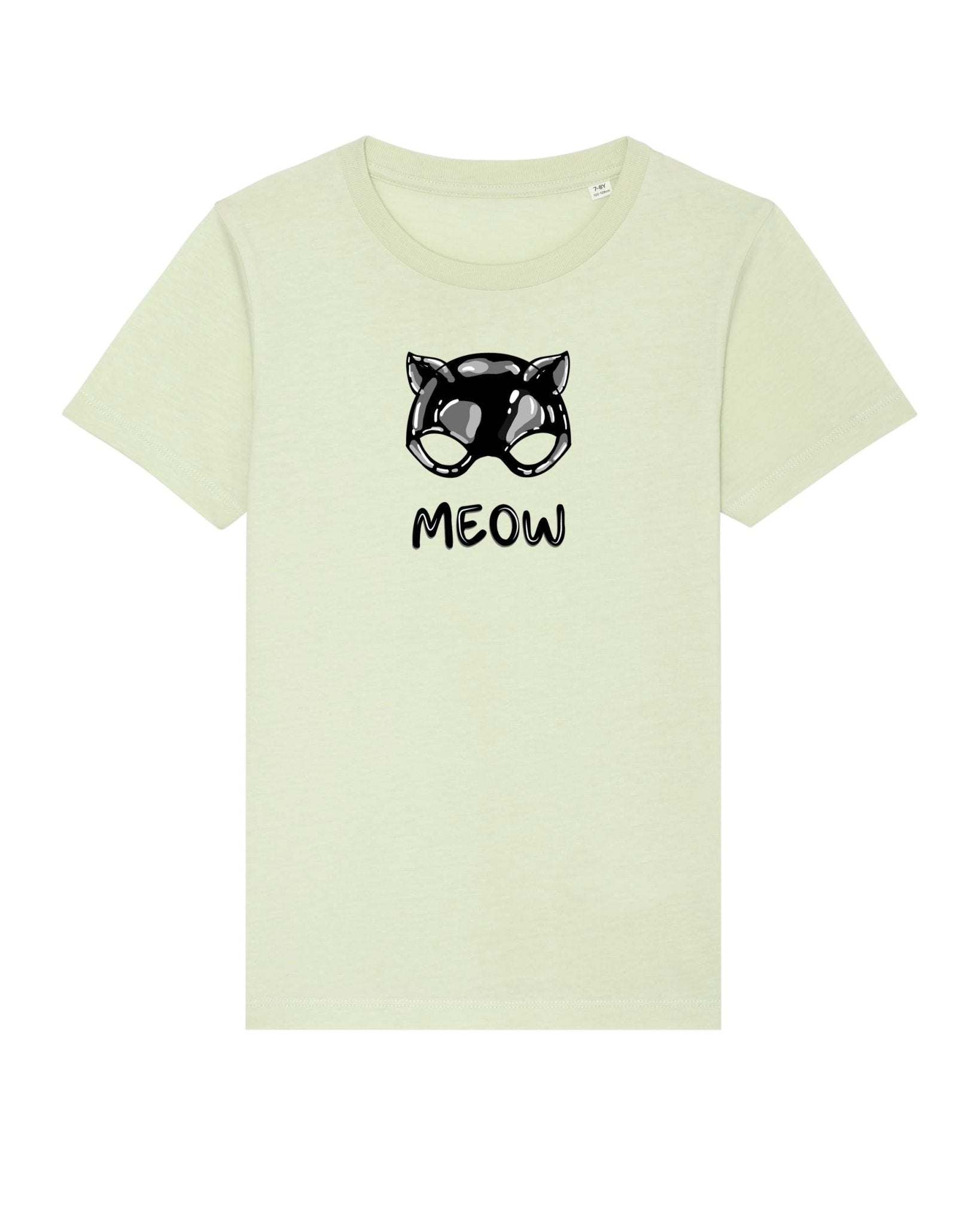 Organic Cotton 'Meow' Kids Funny Cat T-shirt – best animal print t shirts children pick

