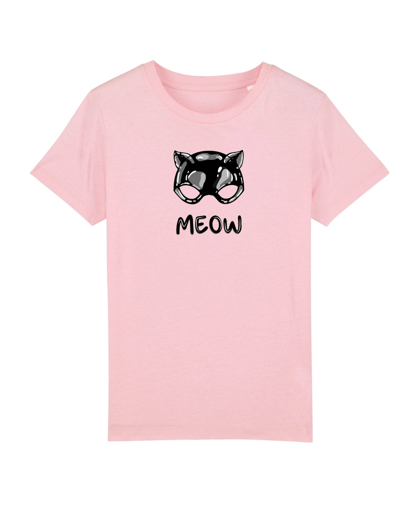 Organic Cotton 'Meow' Kids Funny Cat T-shirt – ideal hello kitty clothing style

