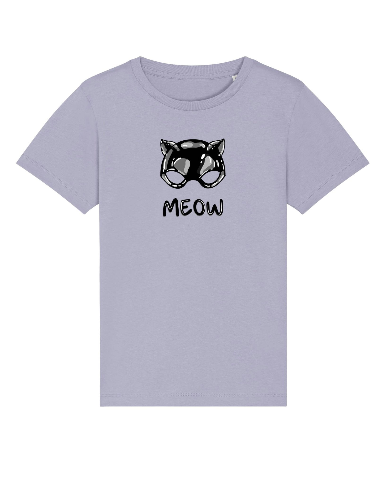 Organic Cotton 'Meow' Kids Funny Cat T-shirt – trendy cat t-shirts for all-day wear

