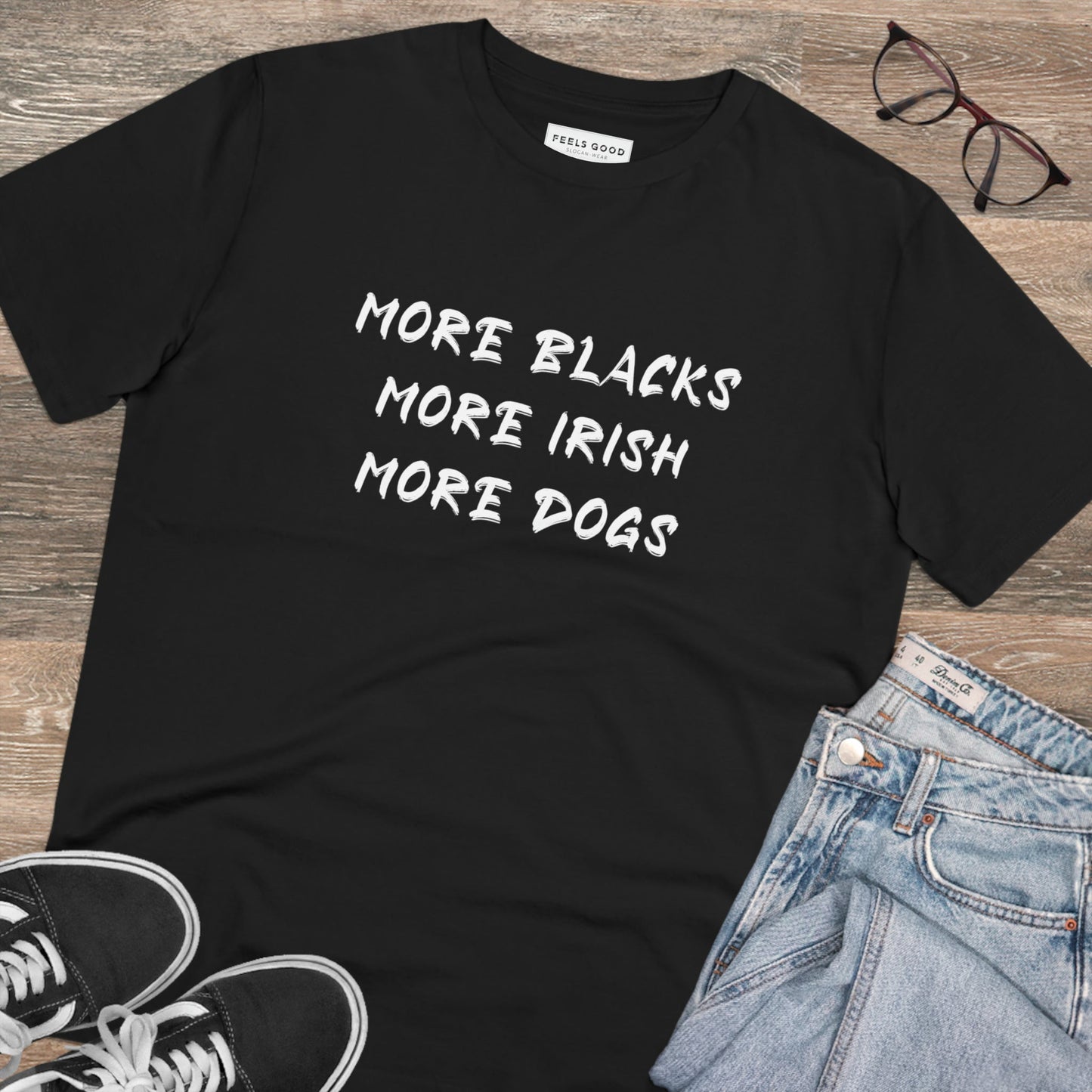 Organic Cotton 'More Inclusivity' BLM T-shirt in trendy style loved by top apparel fans
