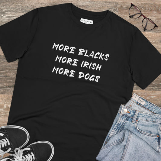Organic Cotton 'More Inclusivity' BLM T-shirt in trendy style loved by top apparel fans
