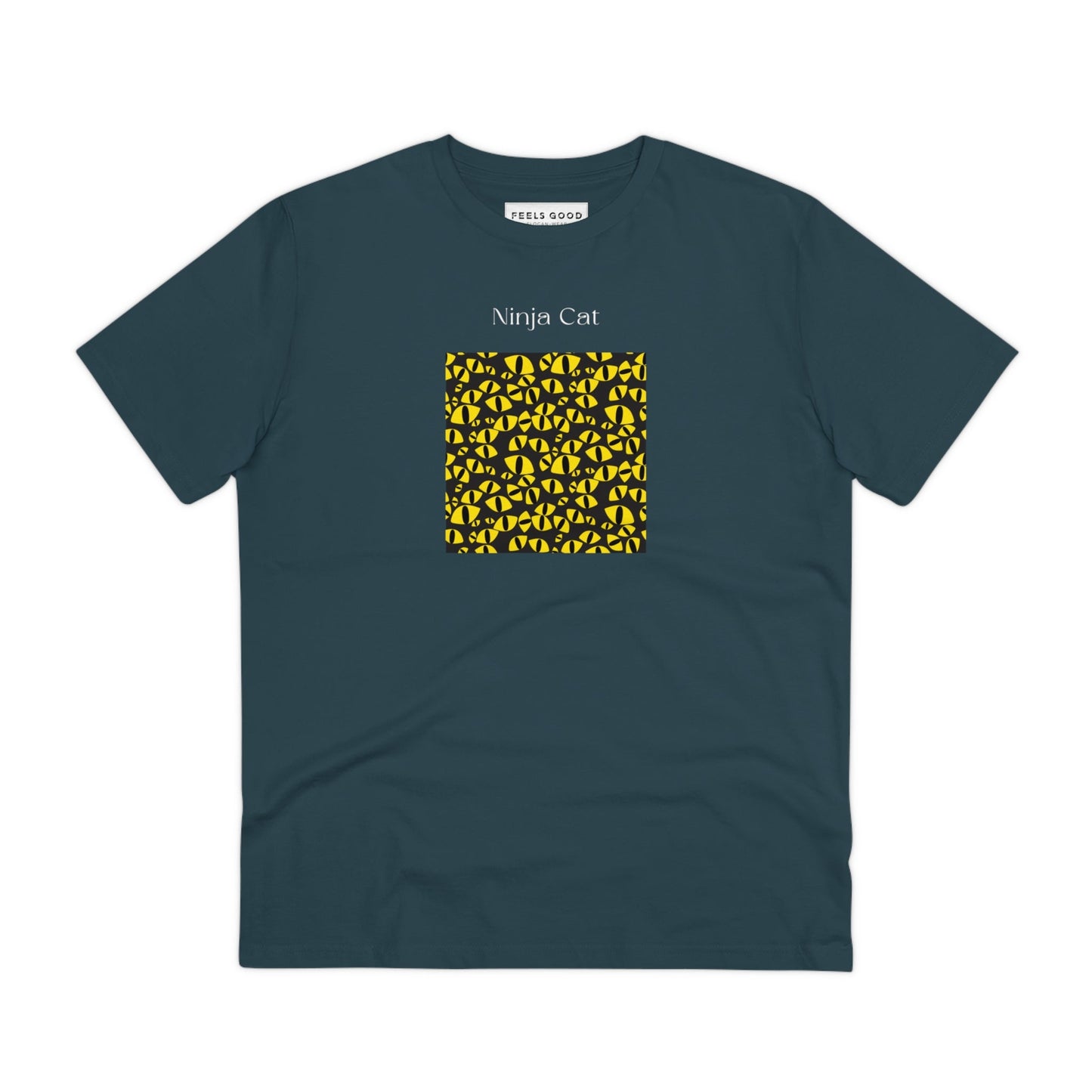 Organic Cotton 'Ninja Cat' Funny Cat T-shirt - Fun Cat T shirt